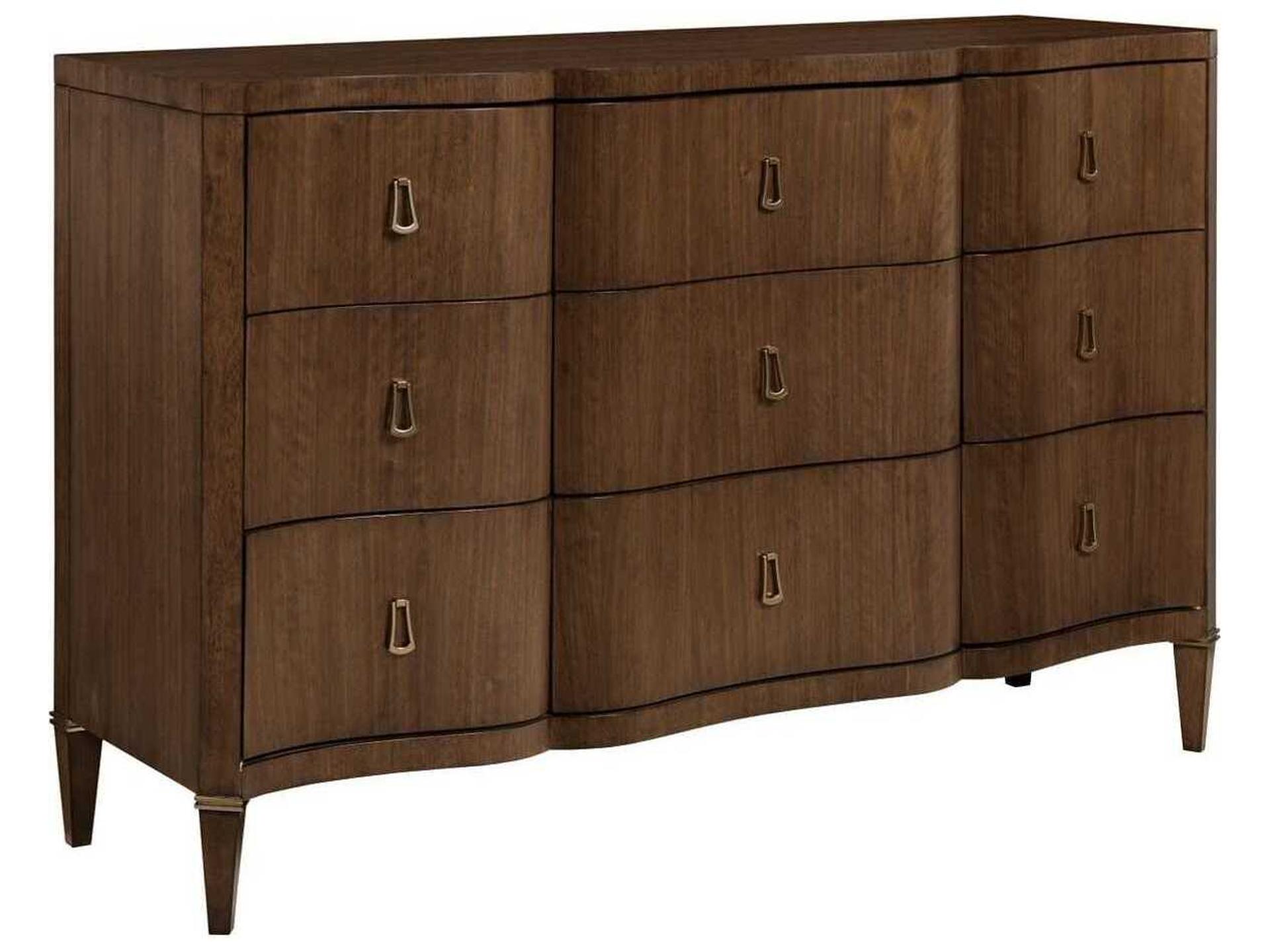 Vantage Richmond 9-Drawer Dresser with Soft Close Drawers in Warm Brown