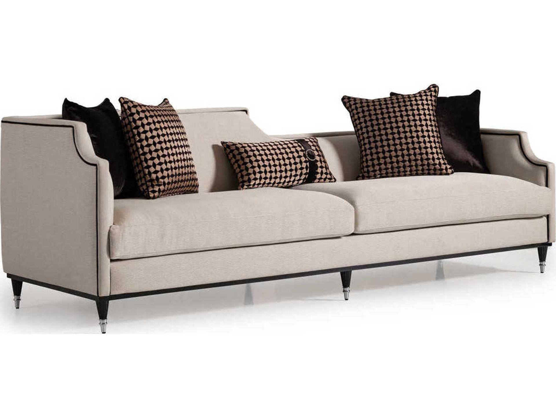 La Francaise Caf Beige Upholstered Sofa