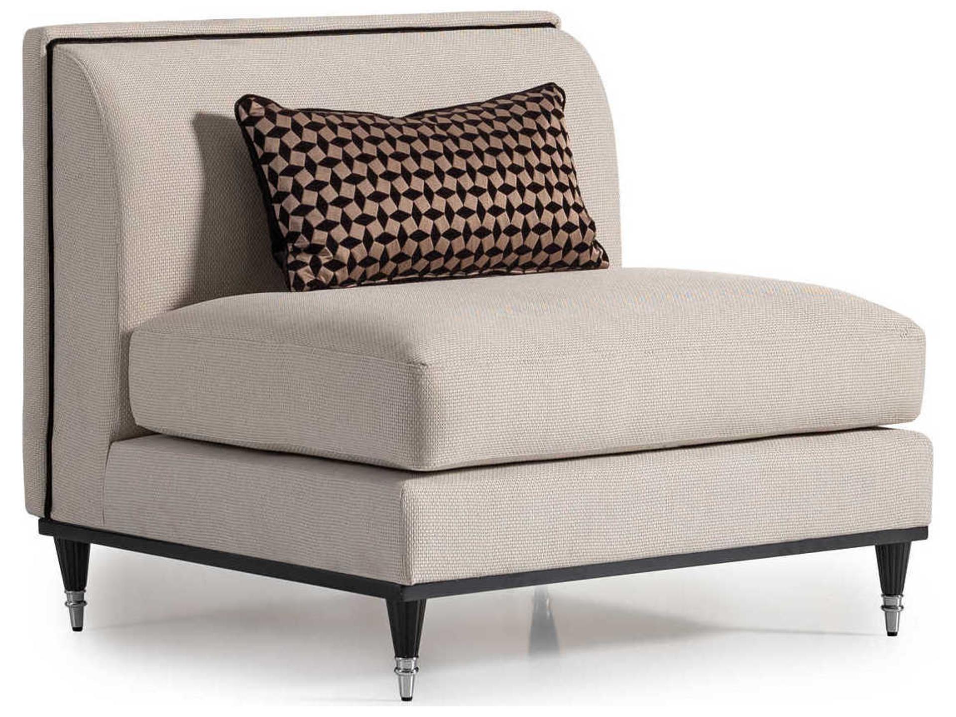Michael Amini La Francaise Beige Fabric Accent Chair