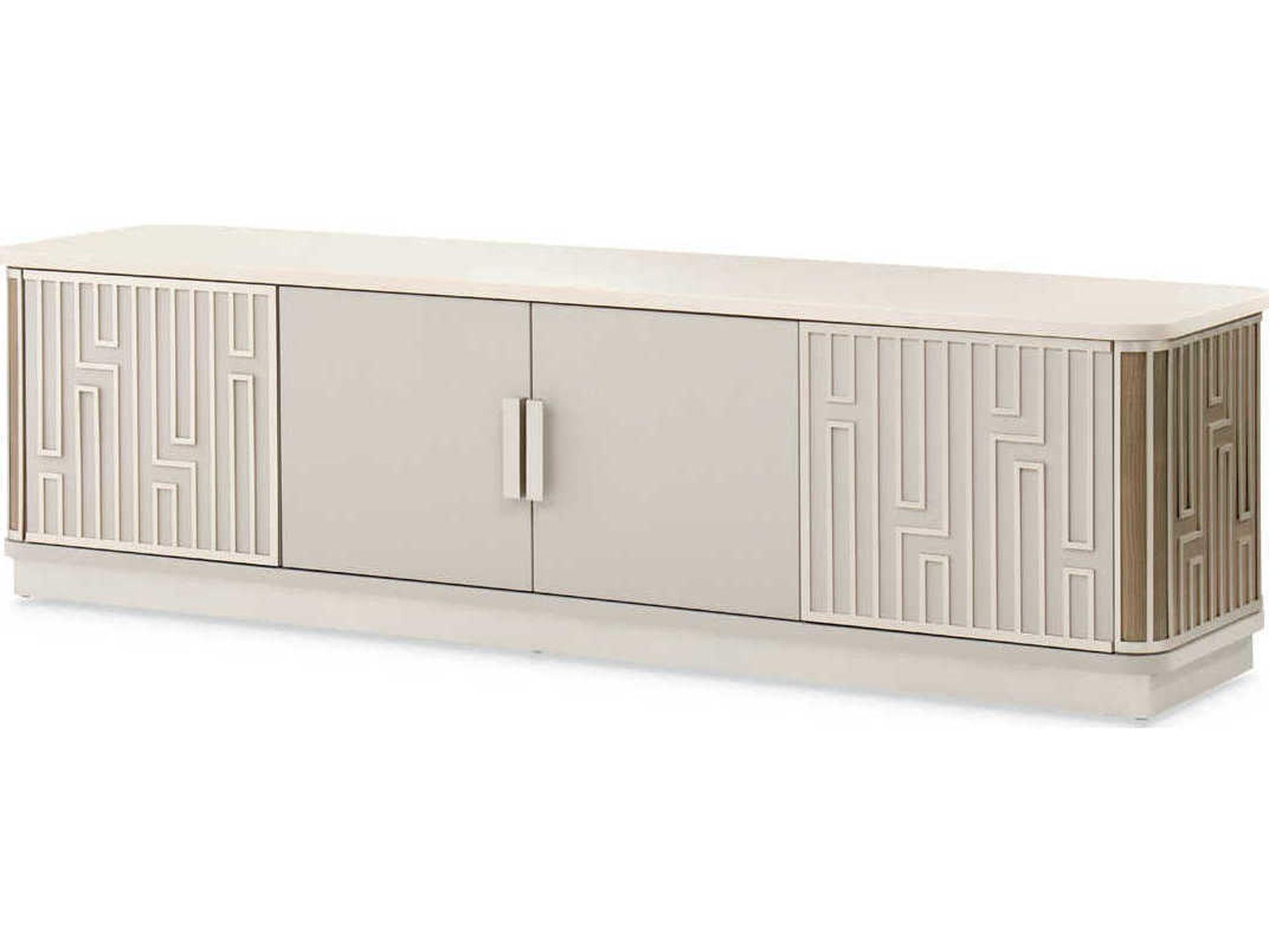 Roxbury Park Media Cabinet Slate Faux Shagreen and Marble