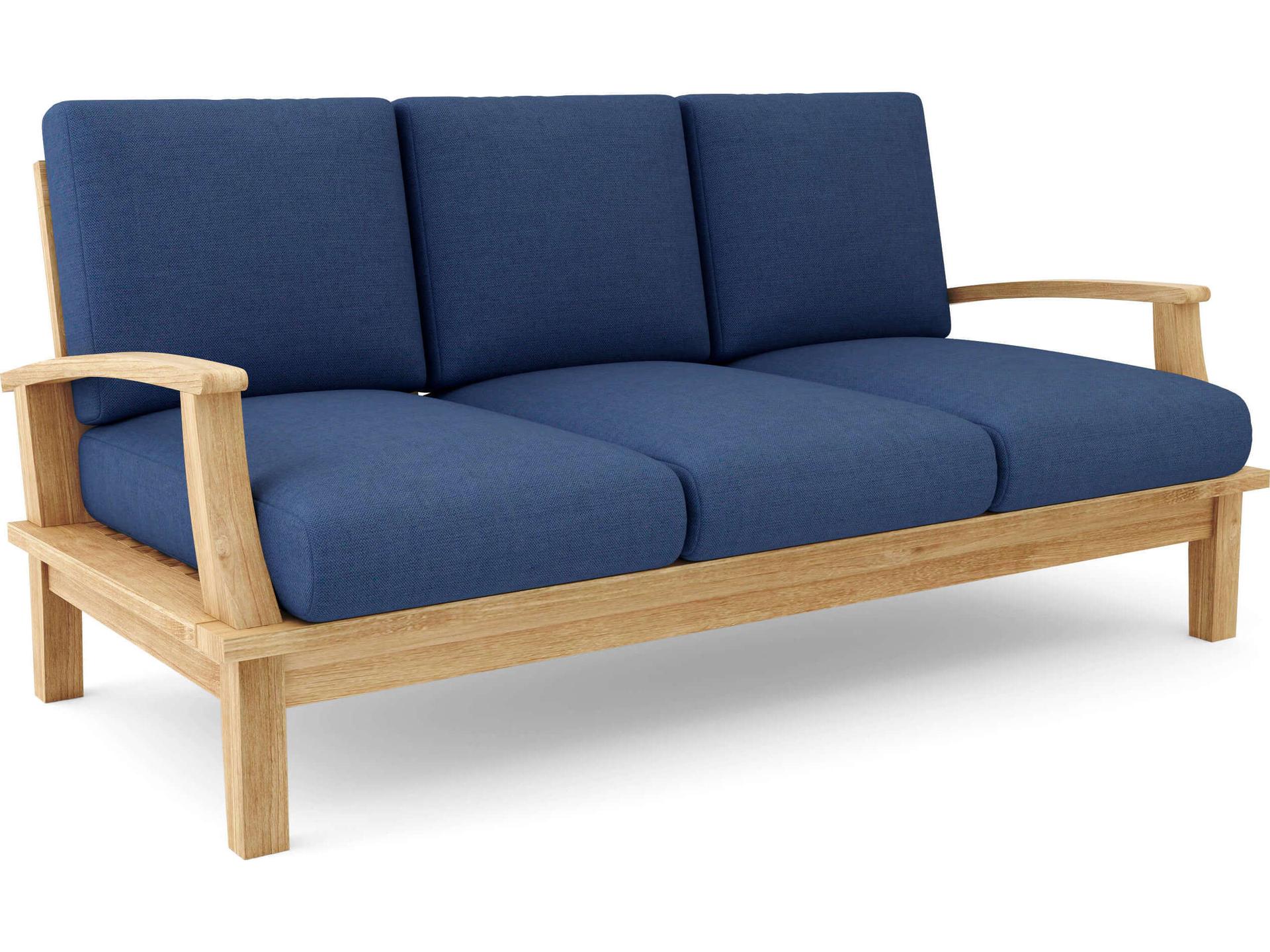 Anderson Teak Brianna Deep Seating Patio Sofa with Cushion