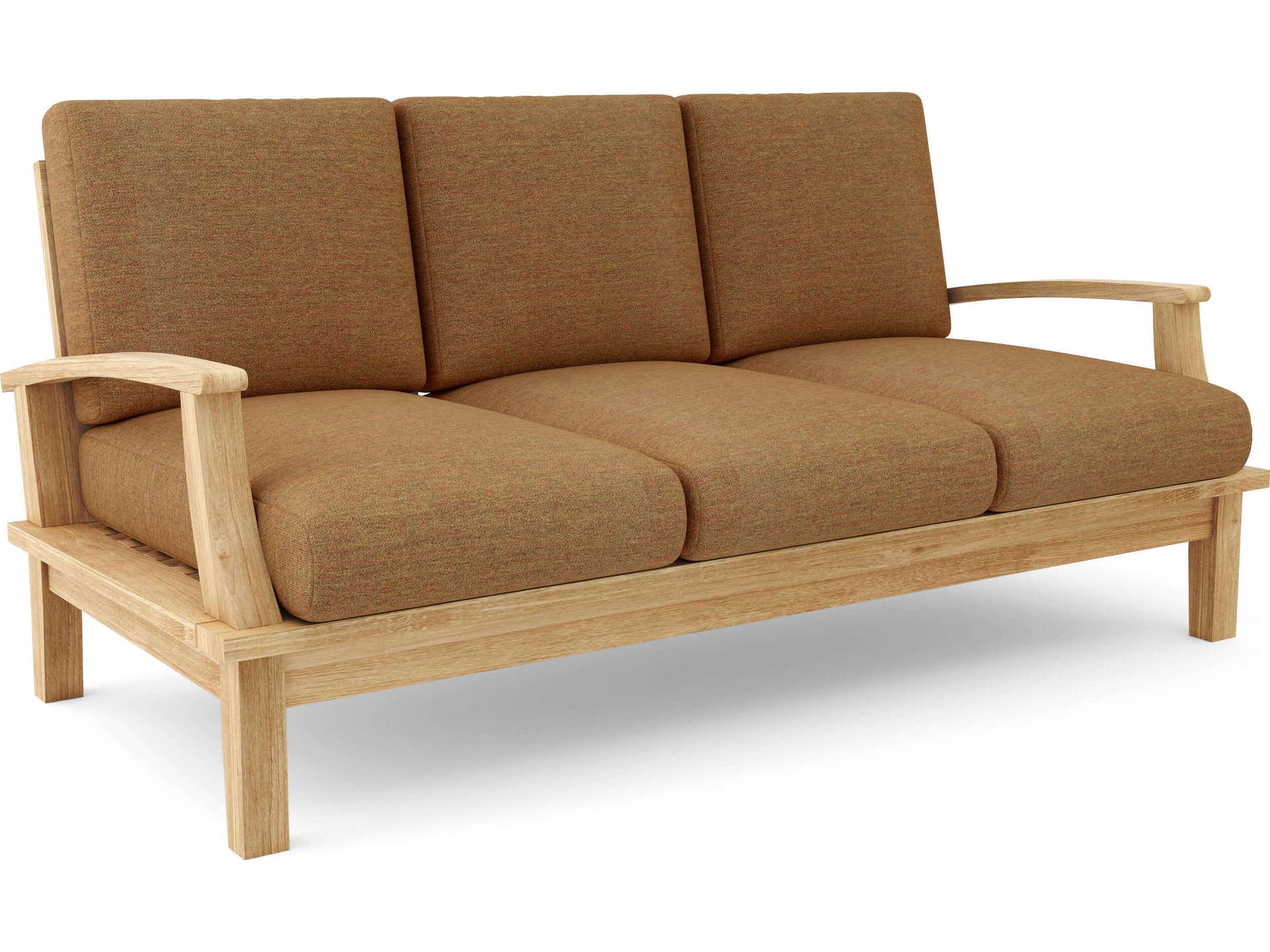 Anderson Teak Brianna Deep Seating Patio Sofa with Cushion