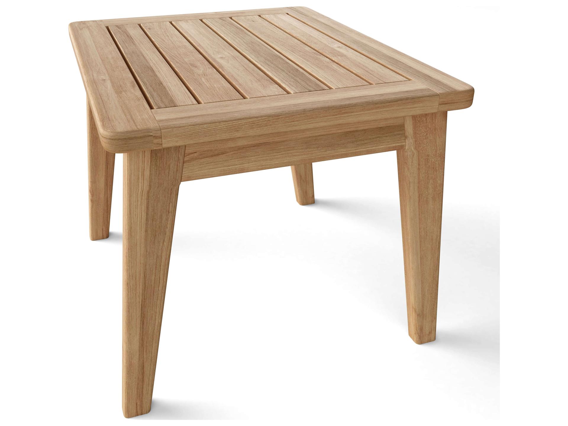 Amalfi Outdoor Side Table in Natural Teak Finish
