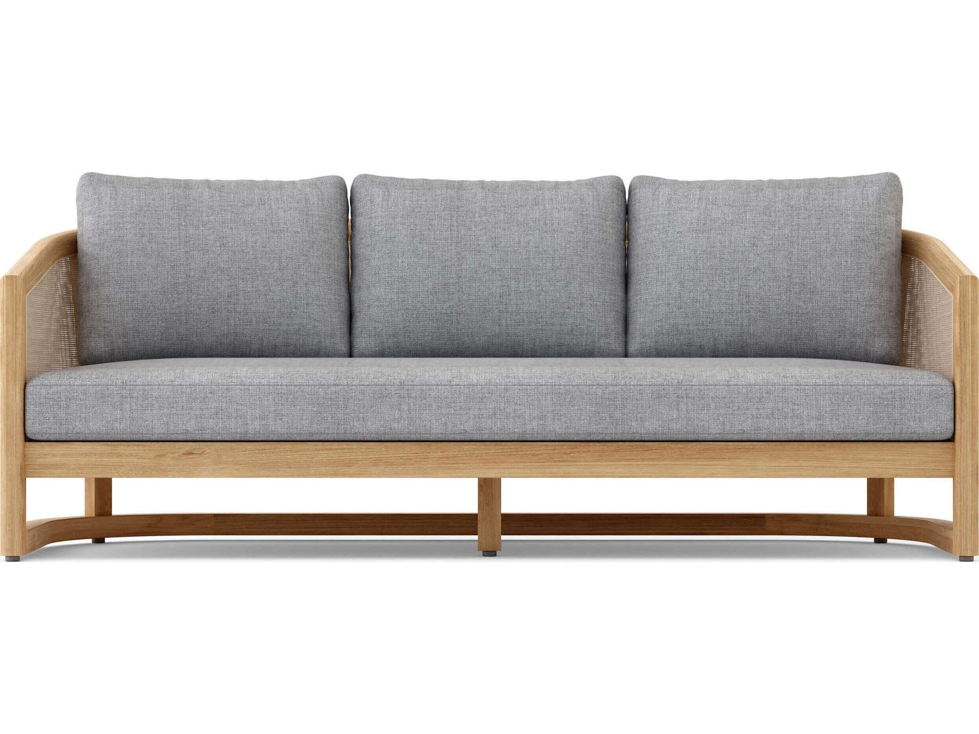 Anderson Teak Catania Natural Deep Seating Patio Sofa