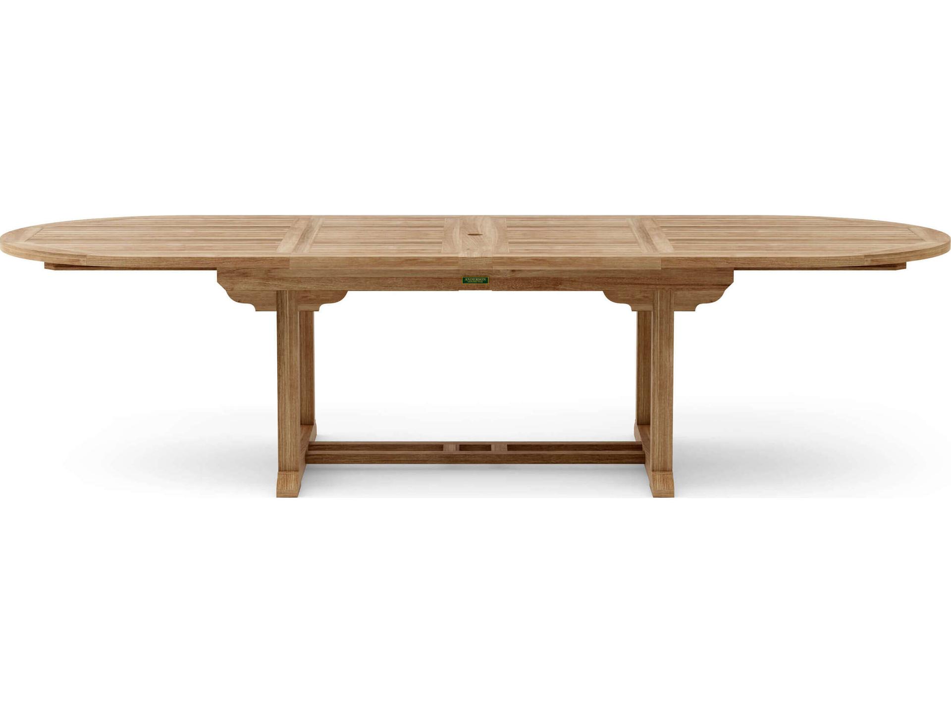 Bahama 117 Inch Oval Double Extension Dining Table