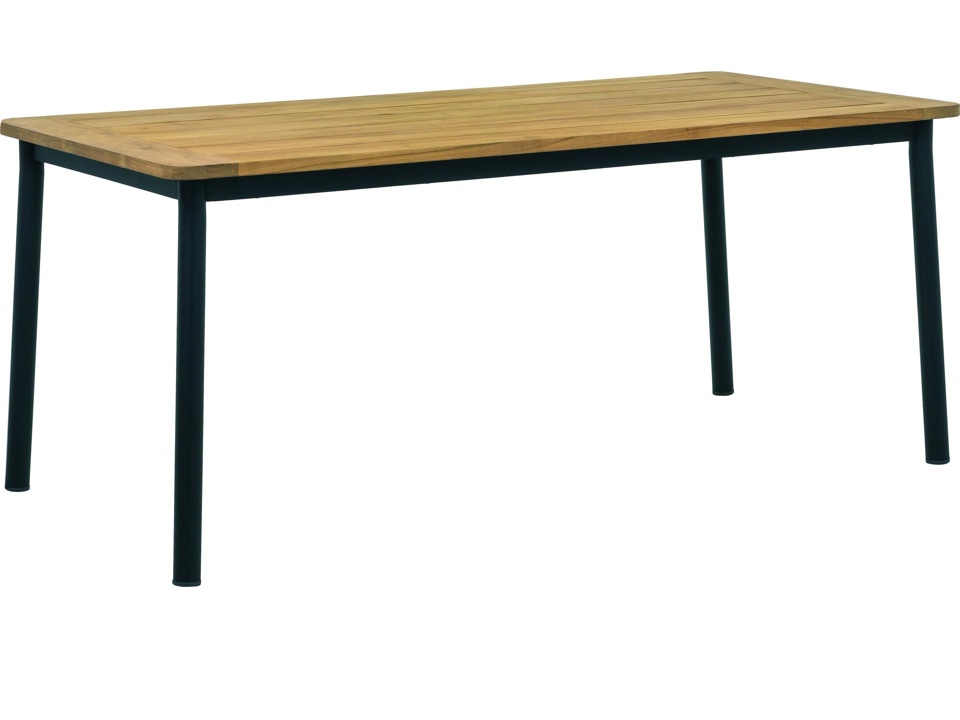 Meridian 71-Inch Rectangle Outdoor Dining Table in Natural Teak