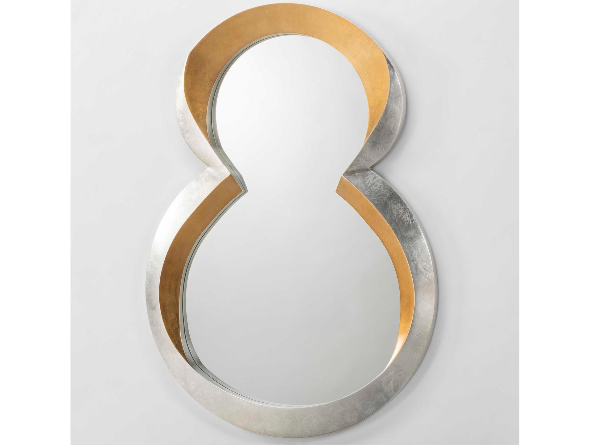 Silverleaf Gold Wall Mirror Handpainted Frame