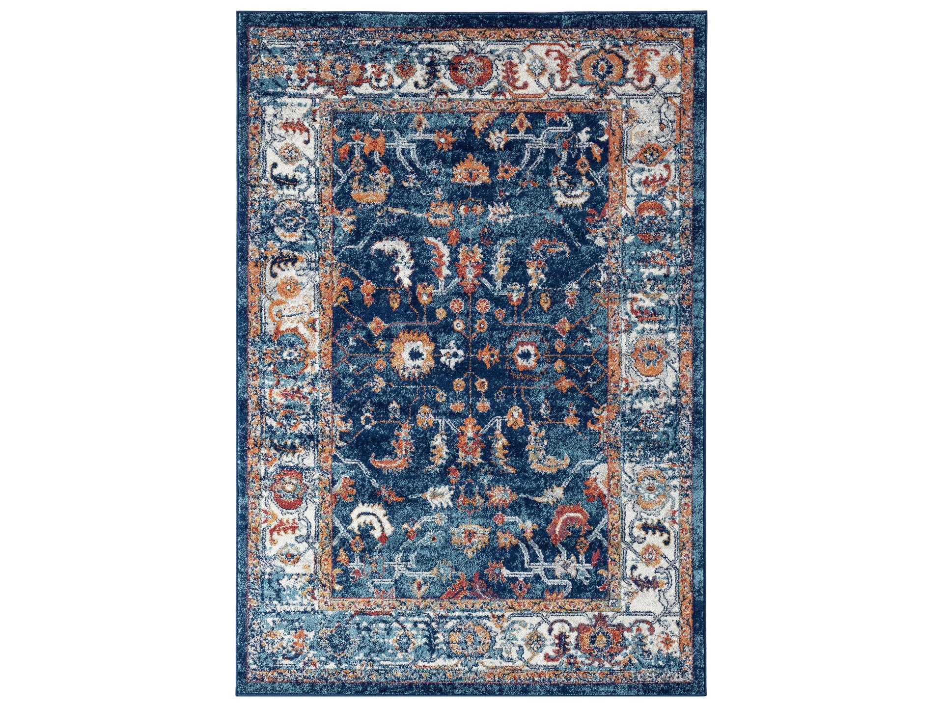 Alexandria ALX-85 Navy Blue Transitional Area Rug