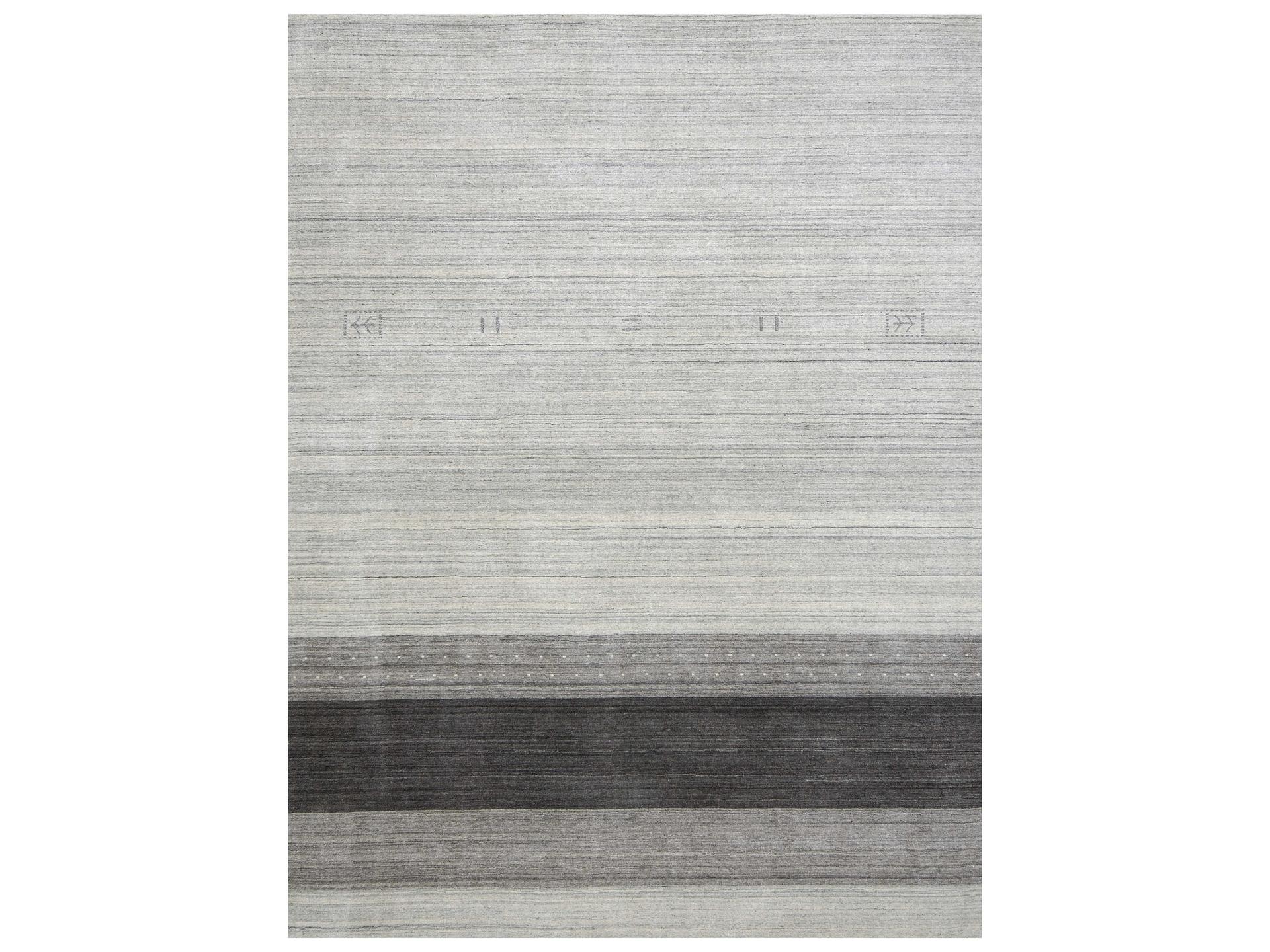 Blend Geometric Hand-Woven Wool and Viscose Area Rug