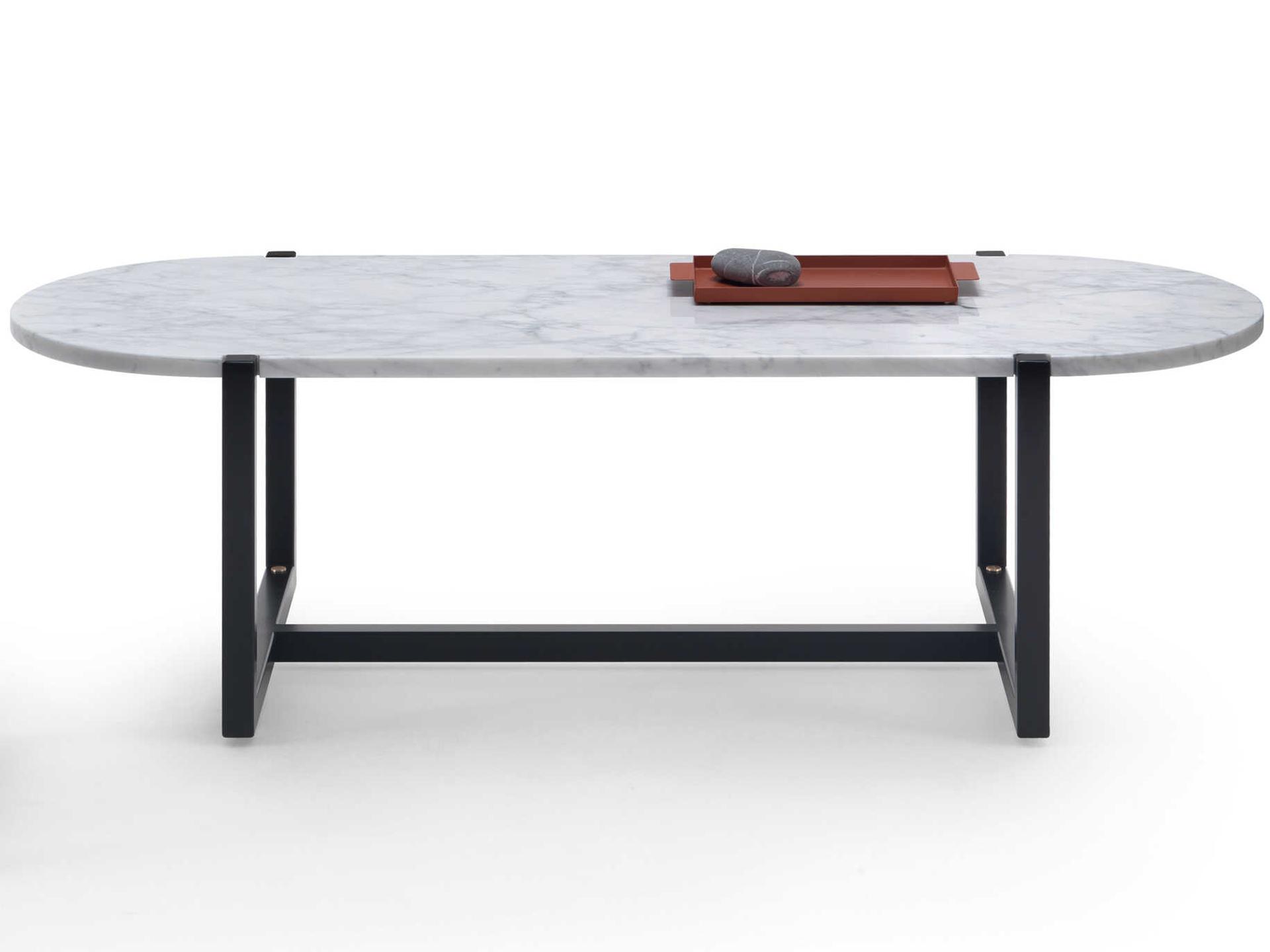 Sigmund Oval Stone Coffee Table