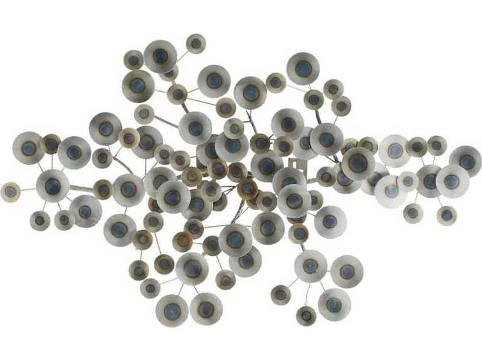 Rizzo Wall Sculpture Burnt Iron Mid Century Modern