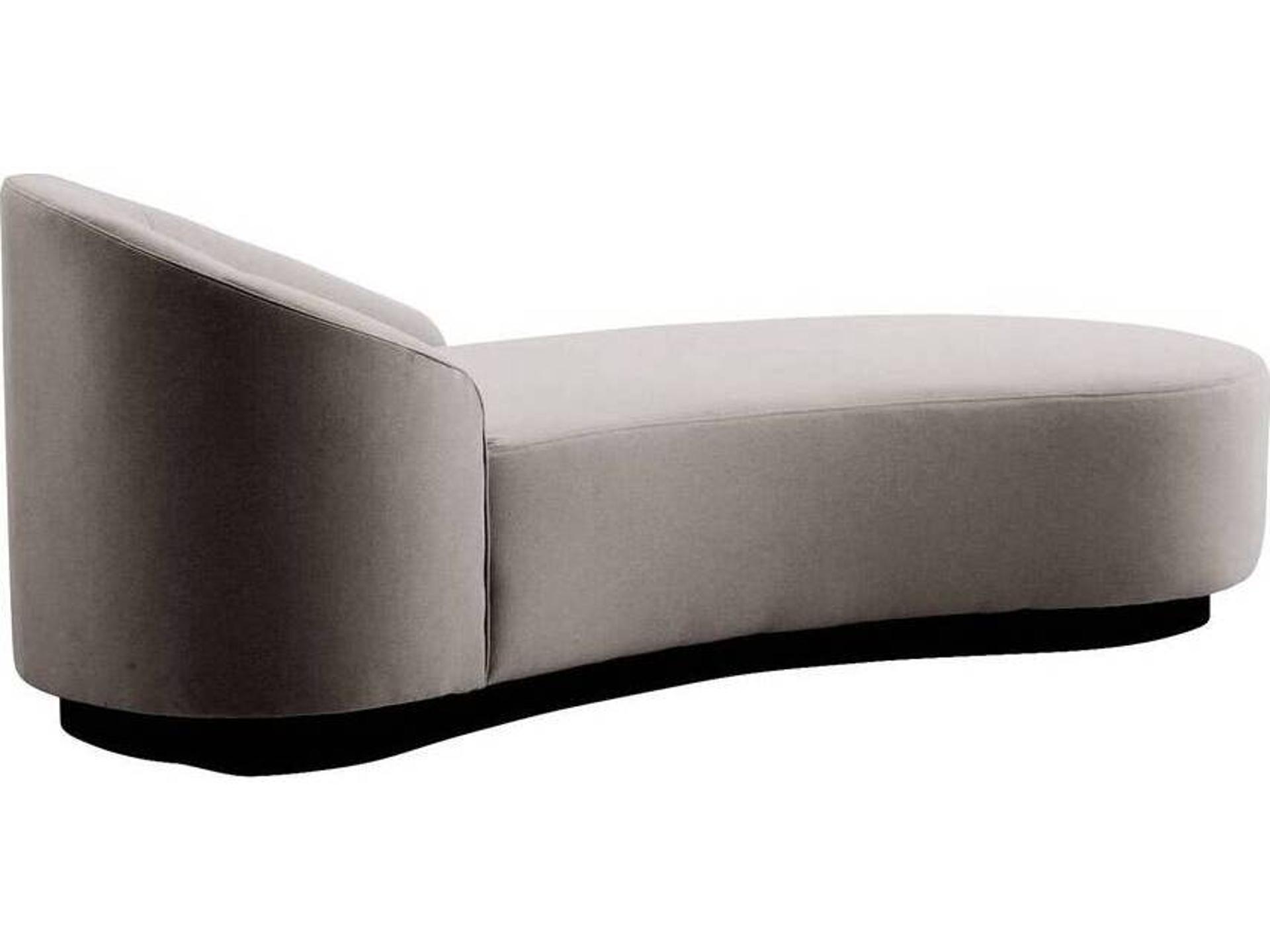 Turner Chaise Sharkskin Velvet Lounge