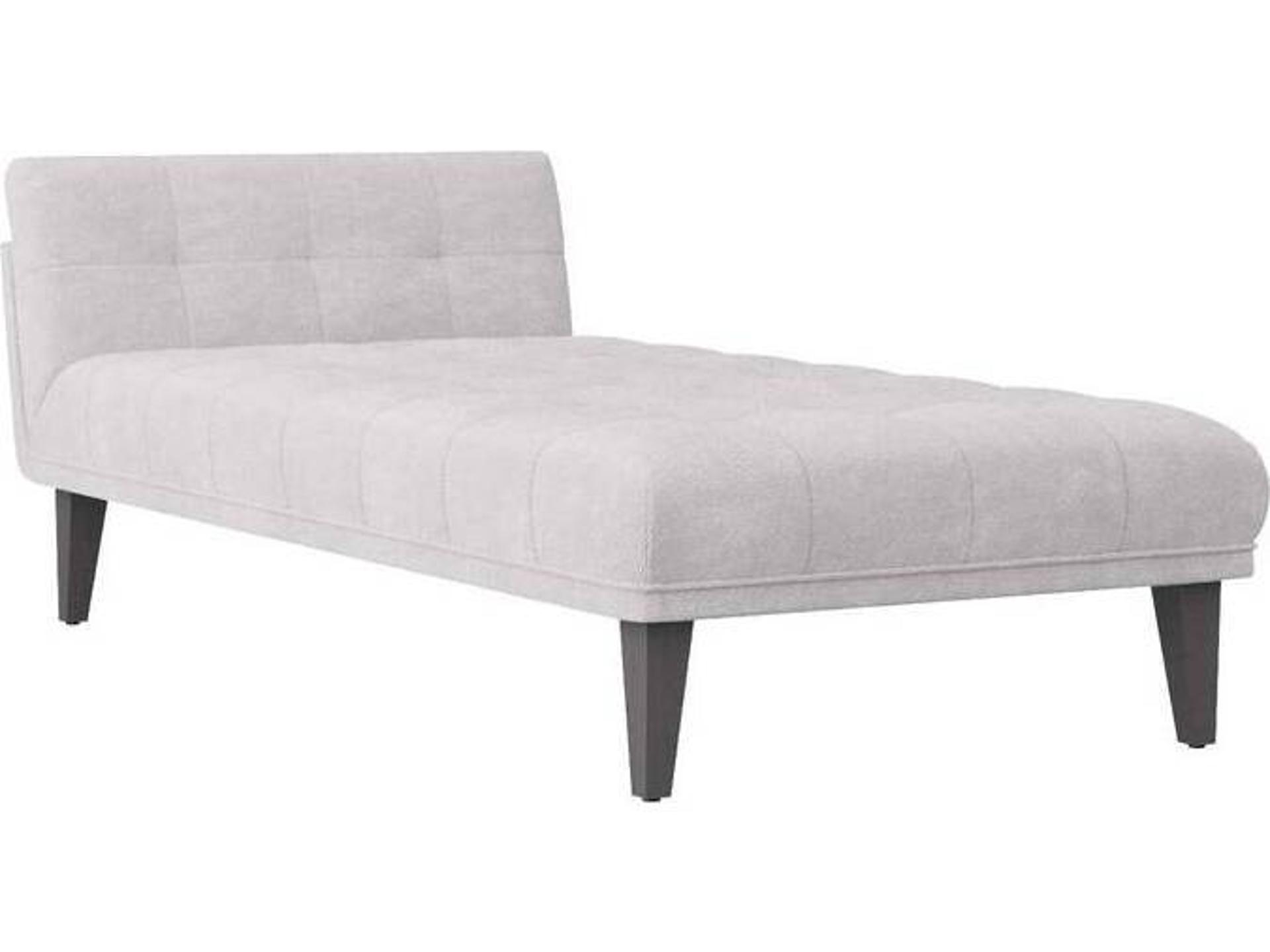 Platinum Grey Ash Upholstered Chaise