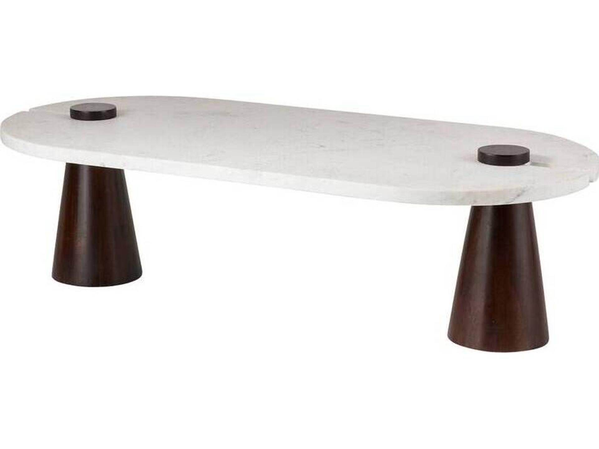 Delaney Coffee Table Oval Marble