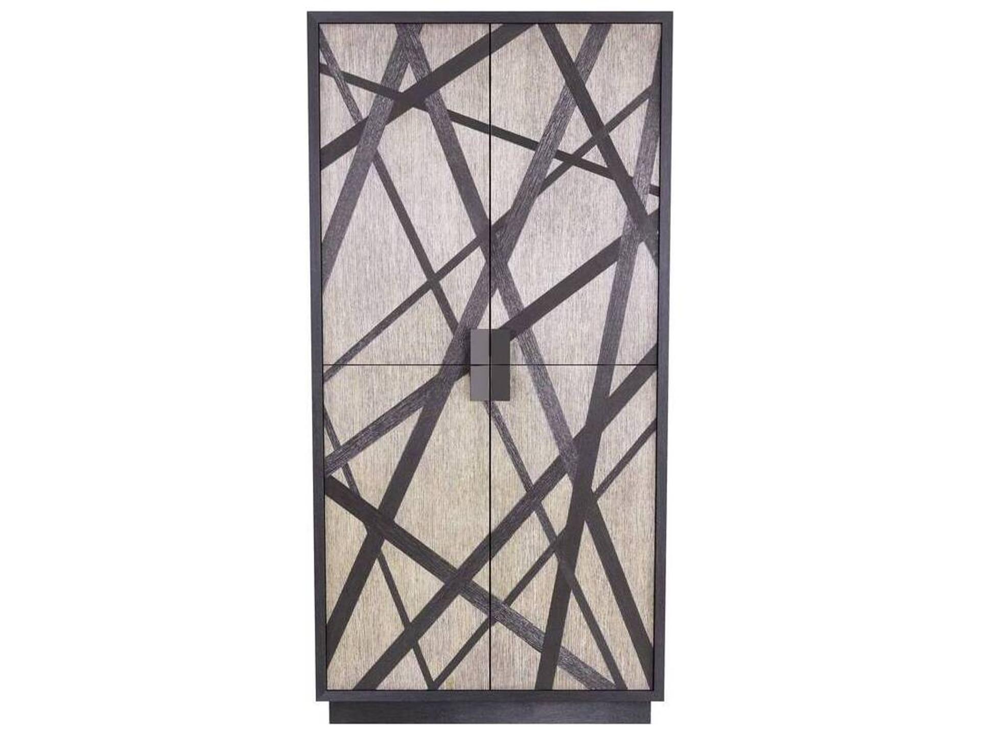 Trescott Affogato Ebony Black Oak Wood Accent Chest