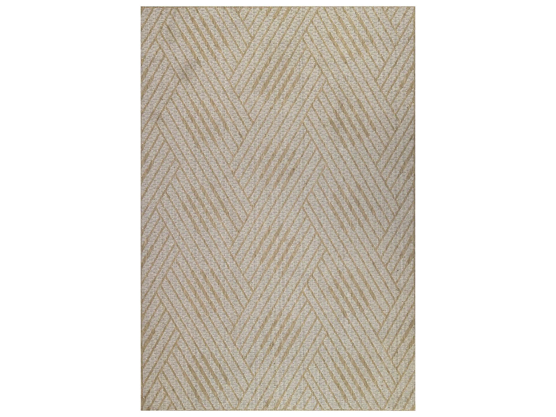 Maryland 5'3" x 8' Indoor Outdoor Area Rug with Geometric Pattern