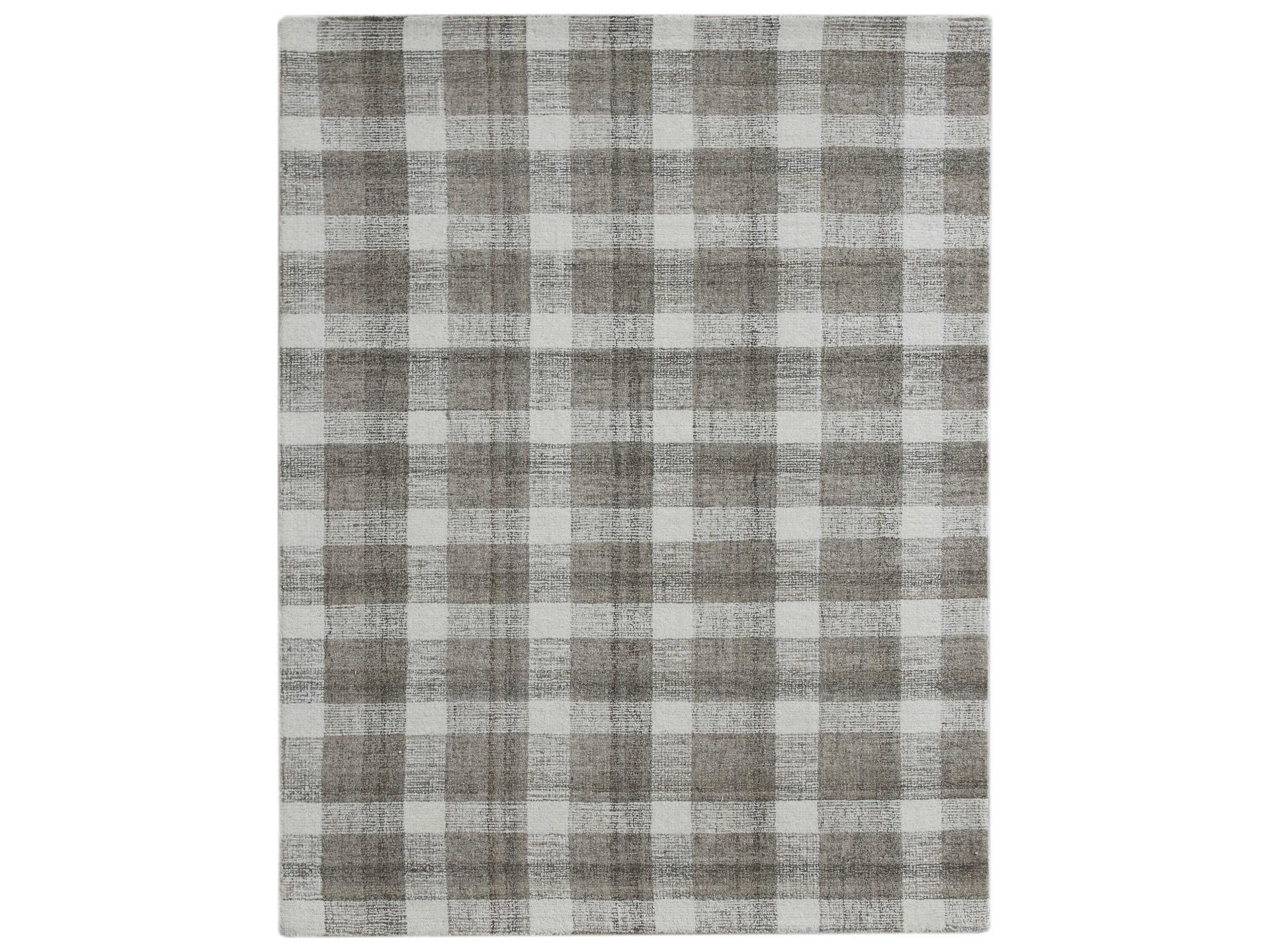 Tartan TRA4 Hand-Tufted Wool Plaid Area Rug in Sand