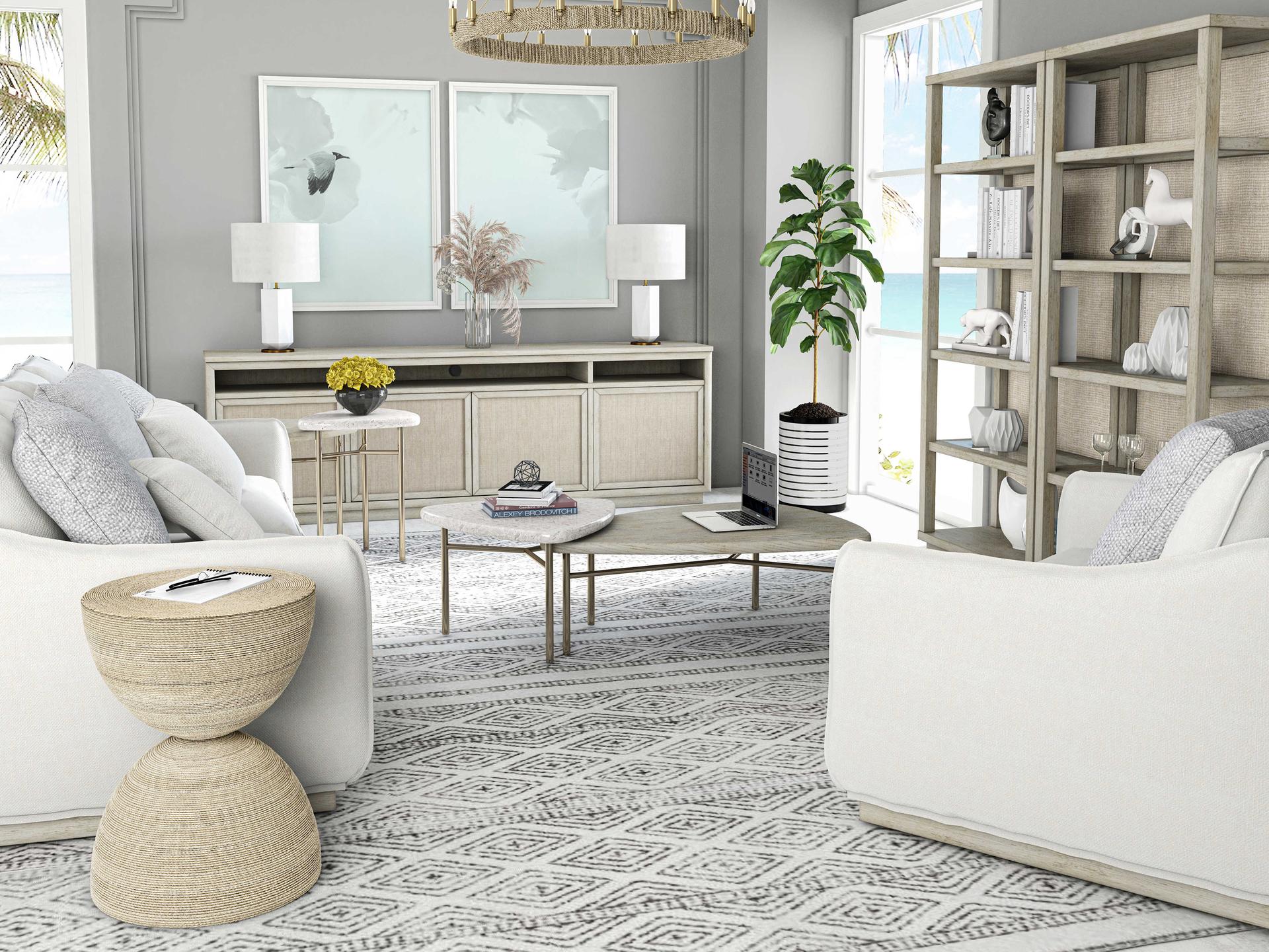 A.R.T. Furniture Cotiere 96" Linen Media Console
