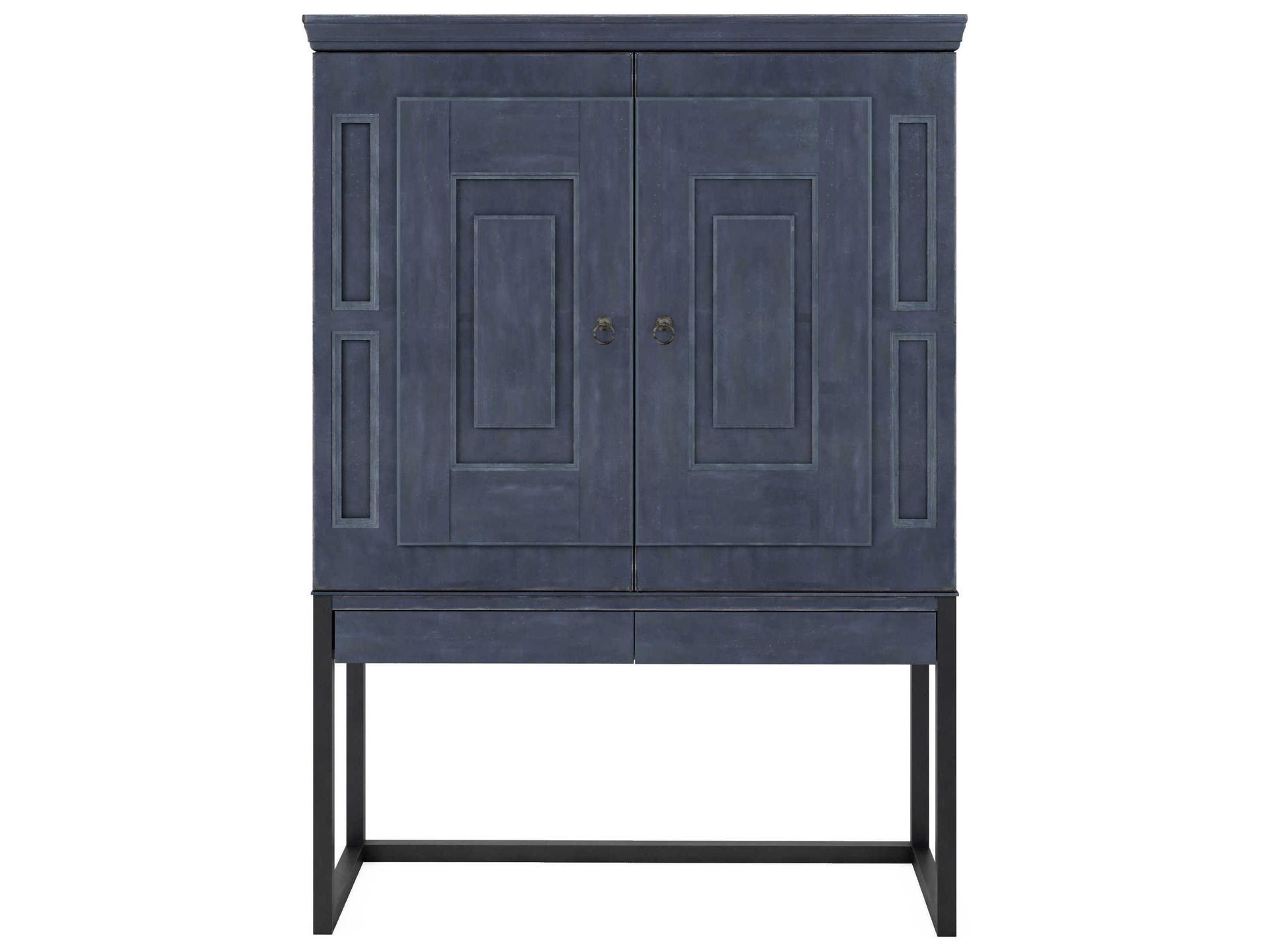 A.R.T. Furniture Alcove Slate Gray Acacia Wood Secretary Desk