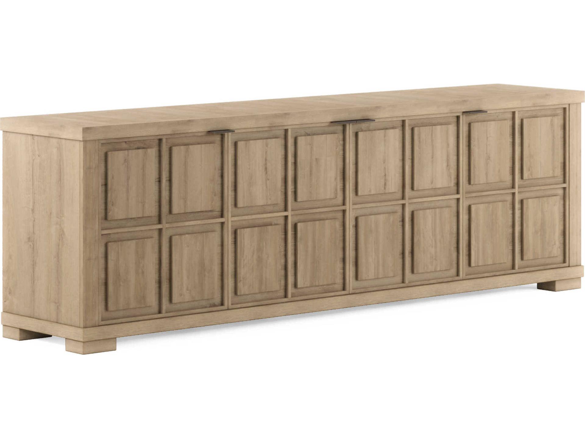 Garrison 94-Inch Washed Oak Entertainment Console