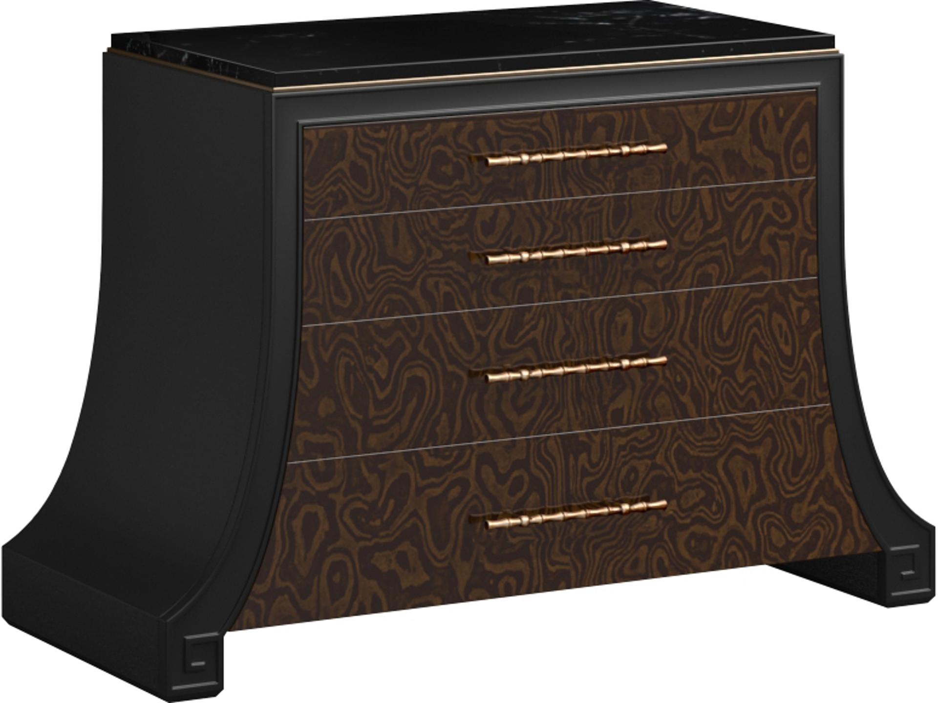 A.R.T. Furniture Eave Black Hazelnut Poplar Wood Storage Trunk