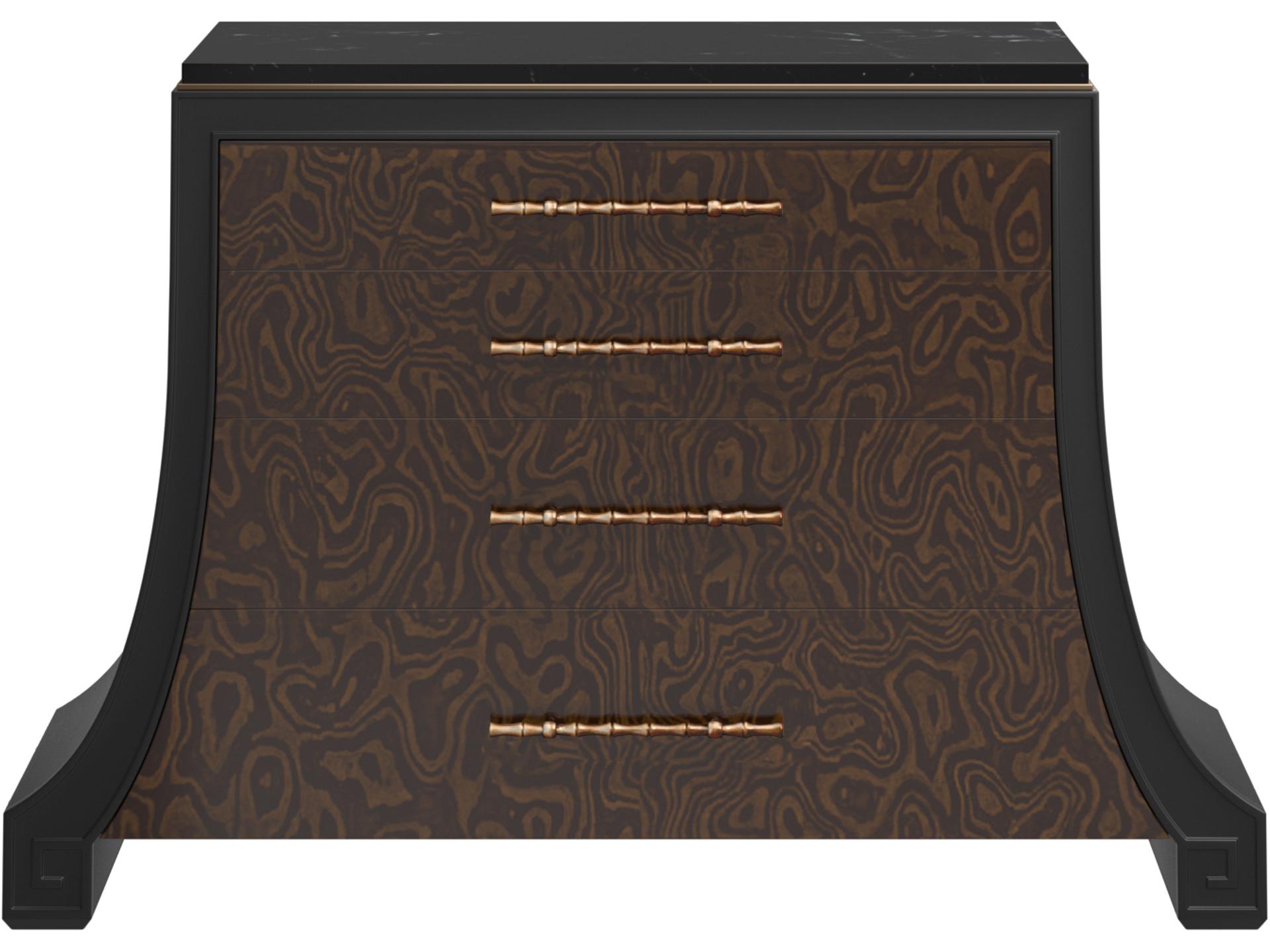 A.R.T. Furniture Eave Black Hazelnut Poplar Wood Storage Trunk