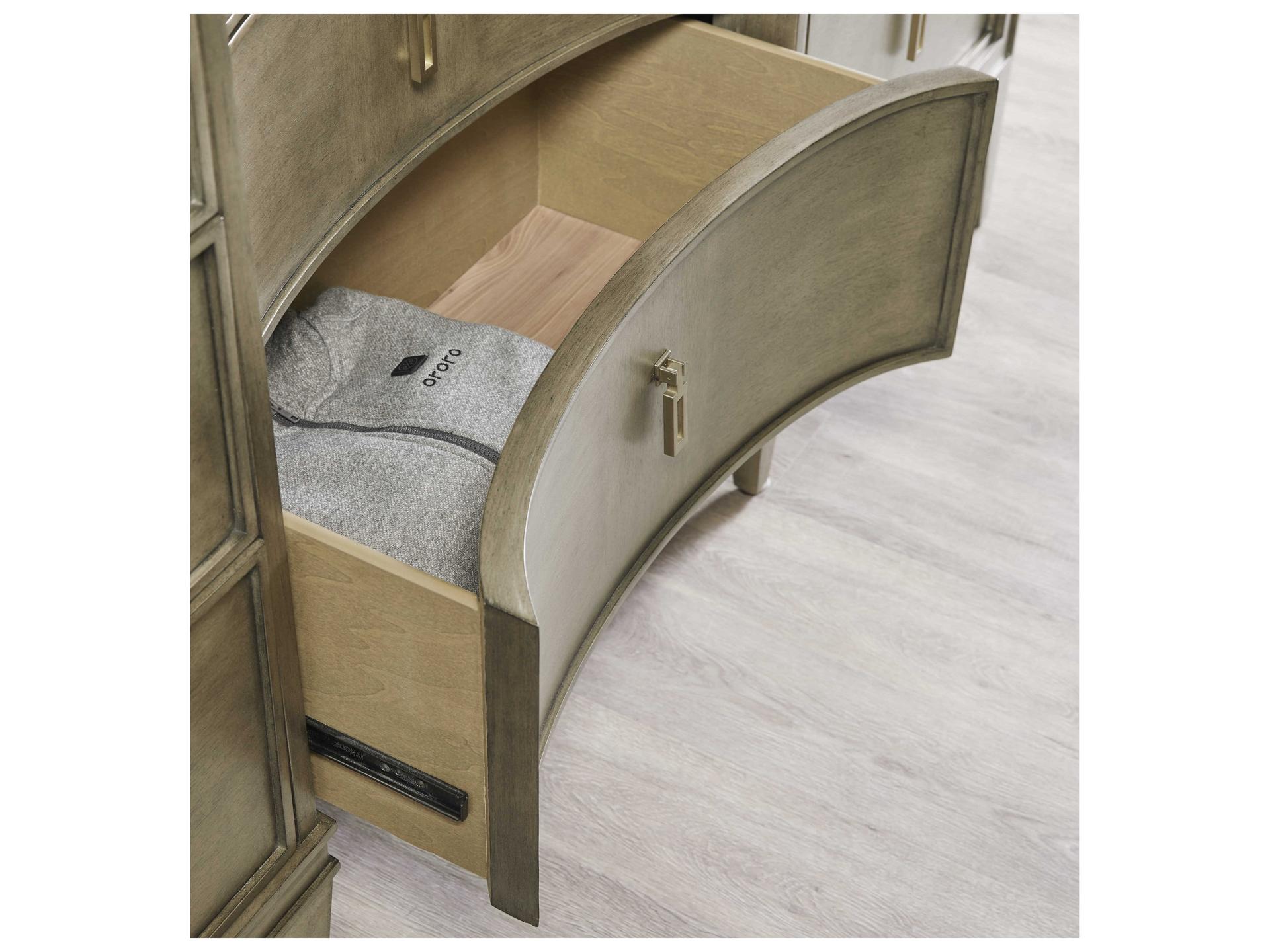 A.R.T. Furniture Cove 9-Drawers Silver Rubberwood Triple Dresser