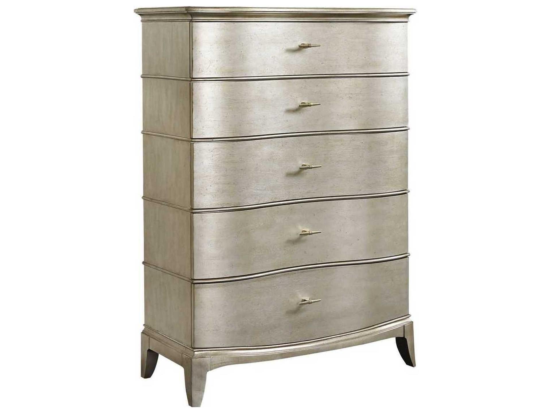 Starlite 5-Drawer Chest Silver Glam Finish