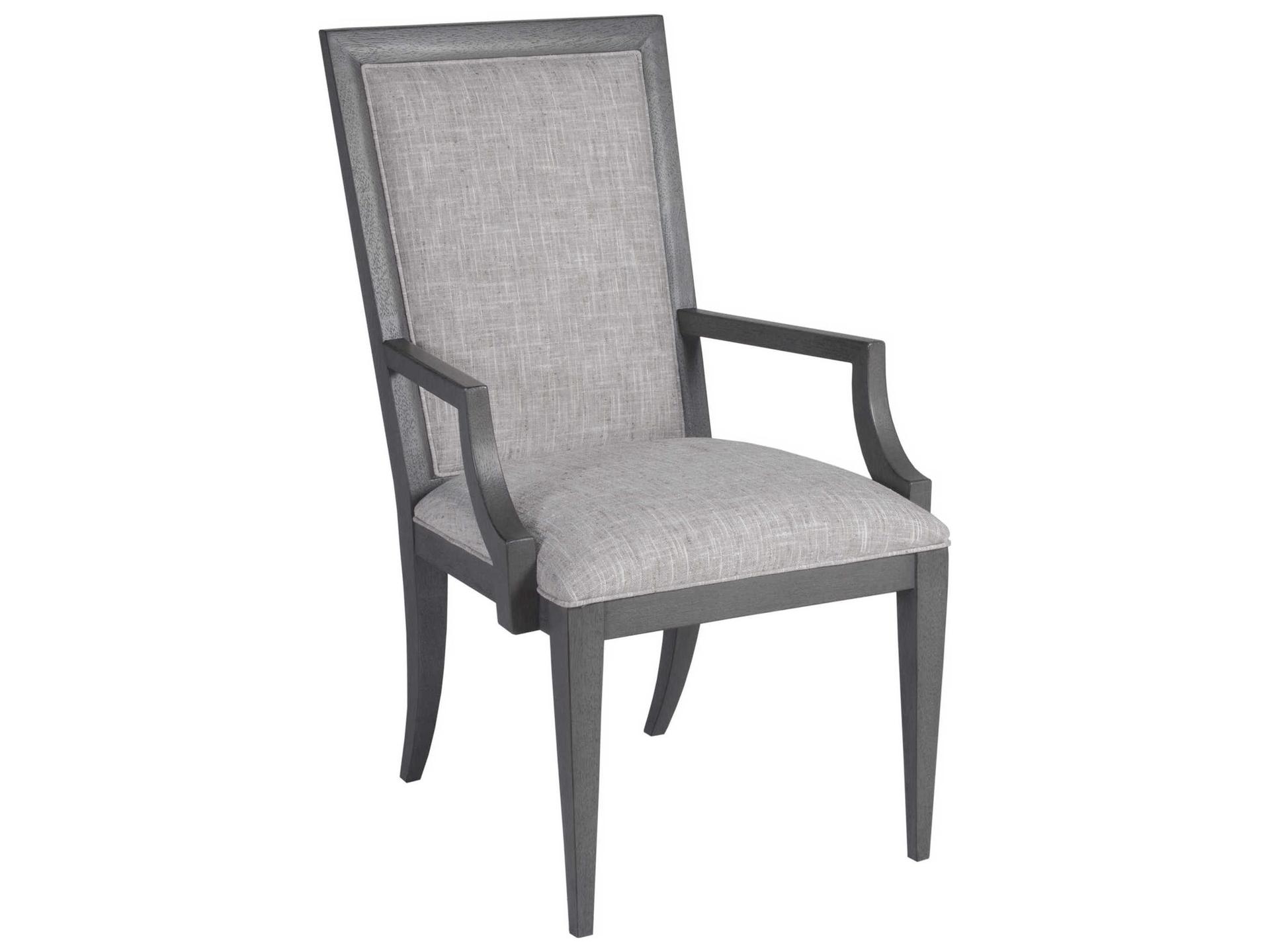 Home Appellation Upholstered Dining Armchair in Berkshire Taupe Fabric