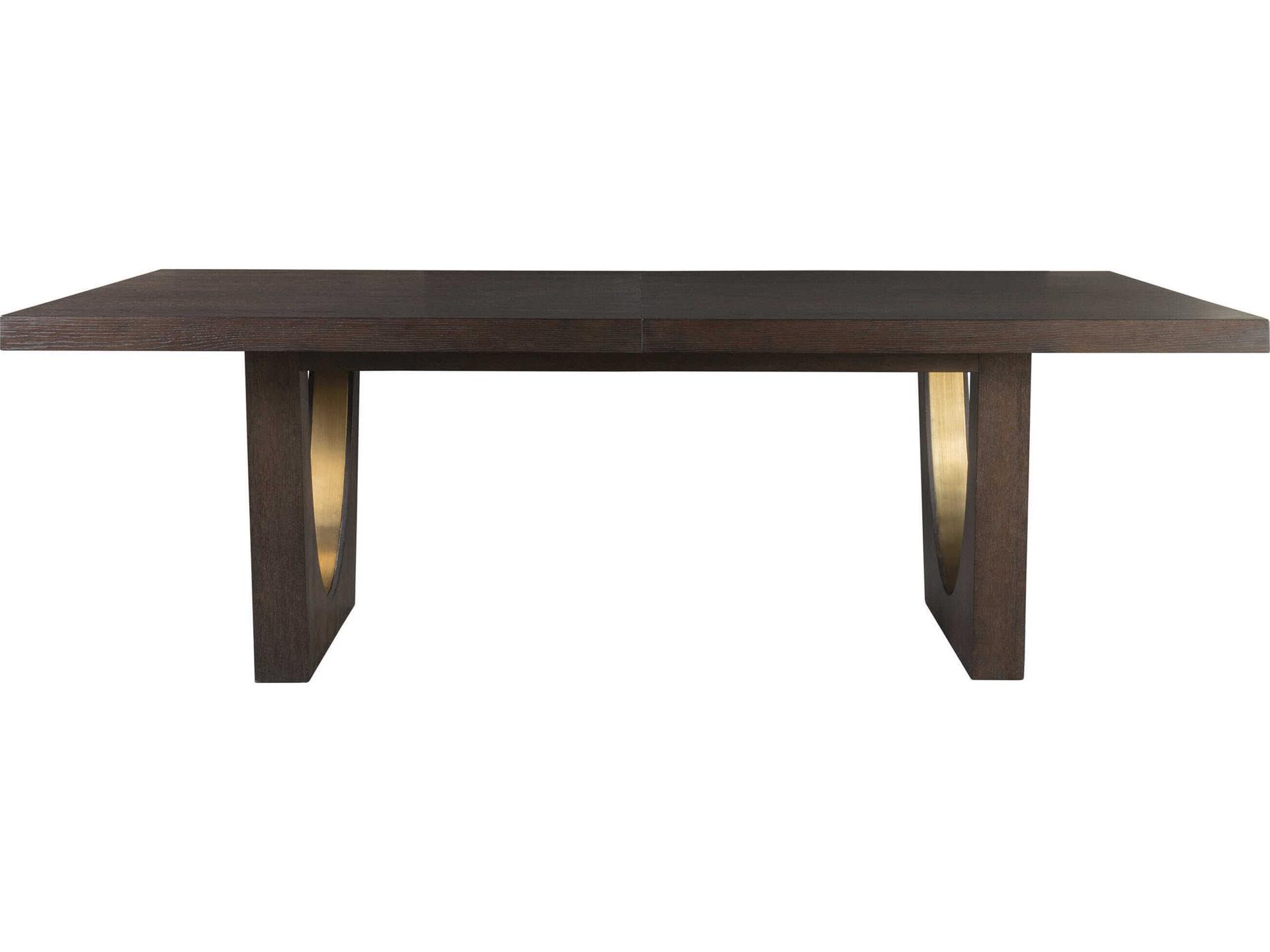 Artistica Verbatim Rectangular Wood Dark Brown Dining Table