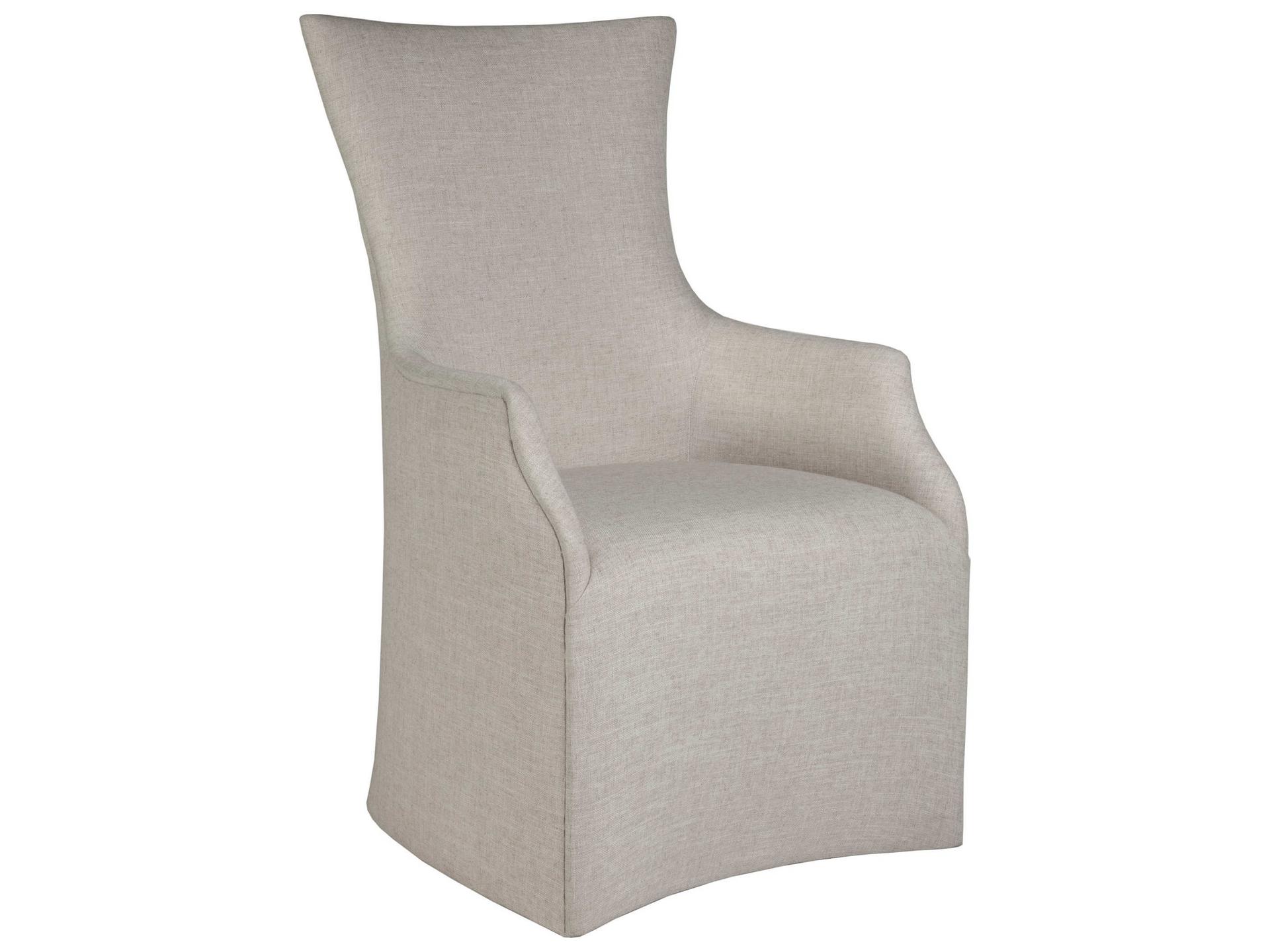 Signature Designs Juliet Gray Upholstered Arm Dining Chair