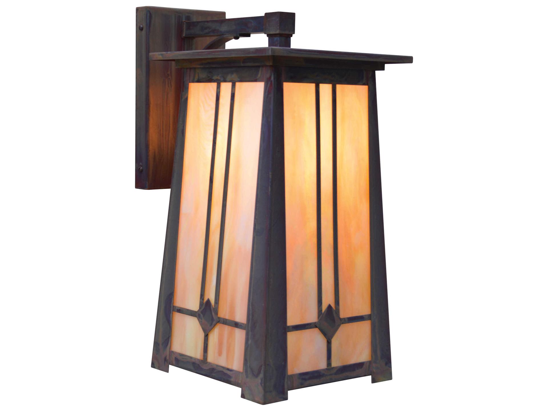 Aberdeen 1-Light Outdoor Wall Sconce in Arts and Crafts Style