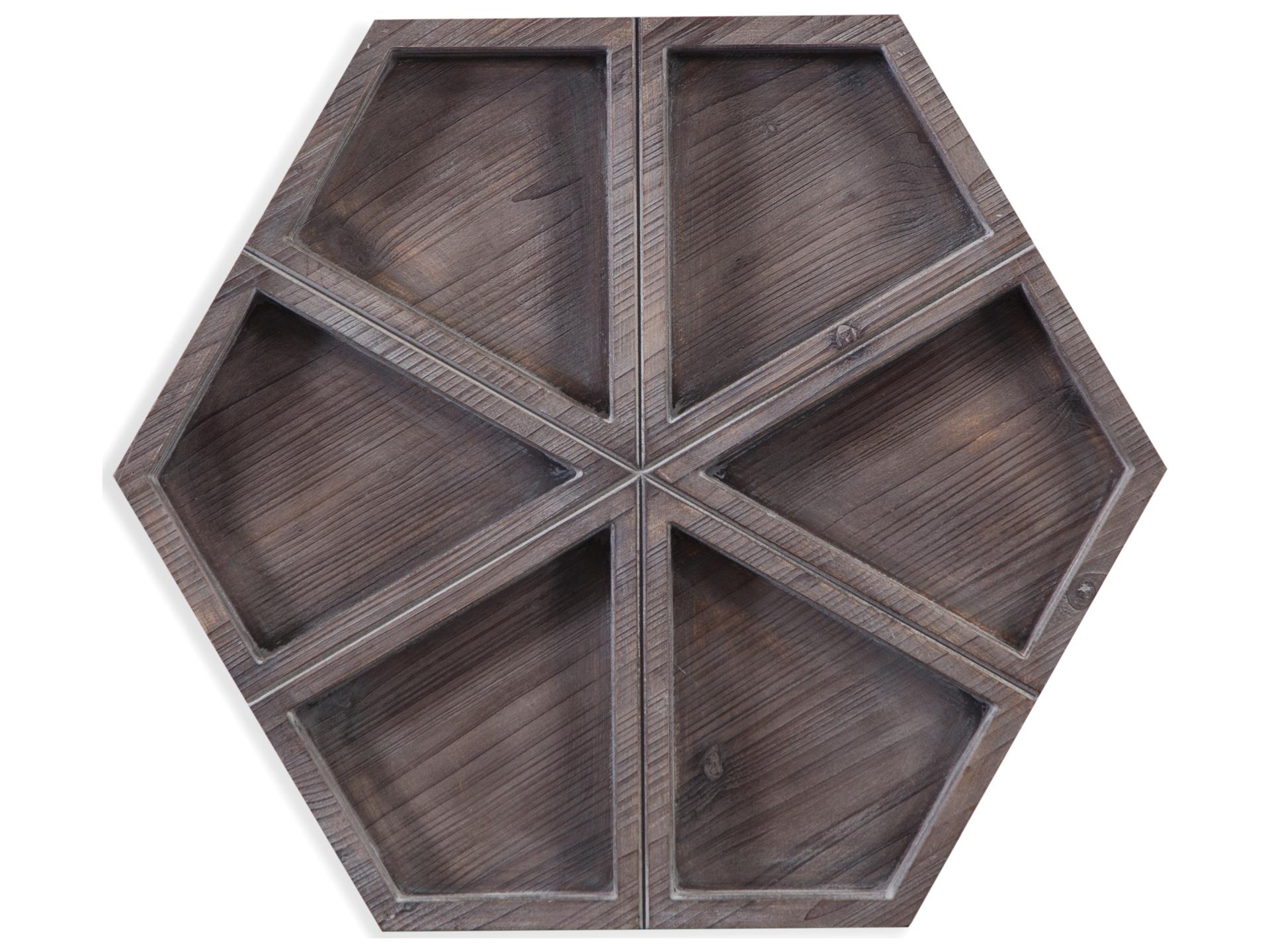 Robley 3-Dimensional Wood Wall Art in Weathered Gray