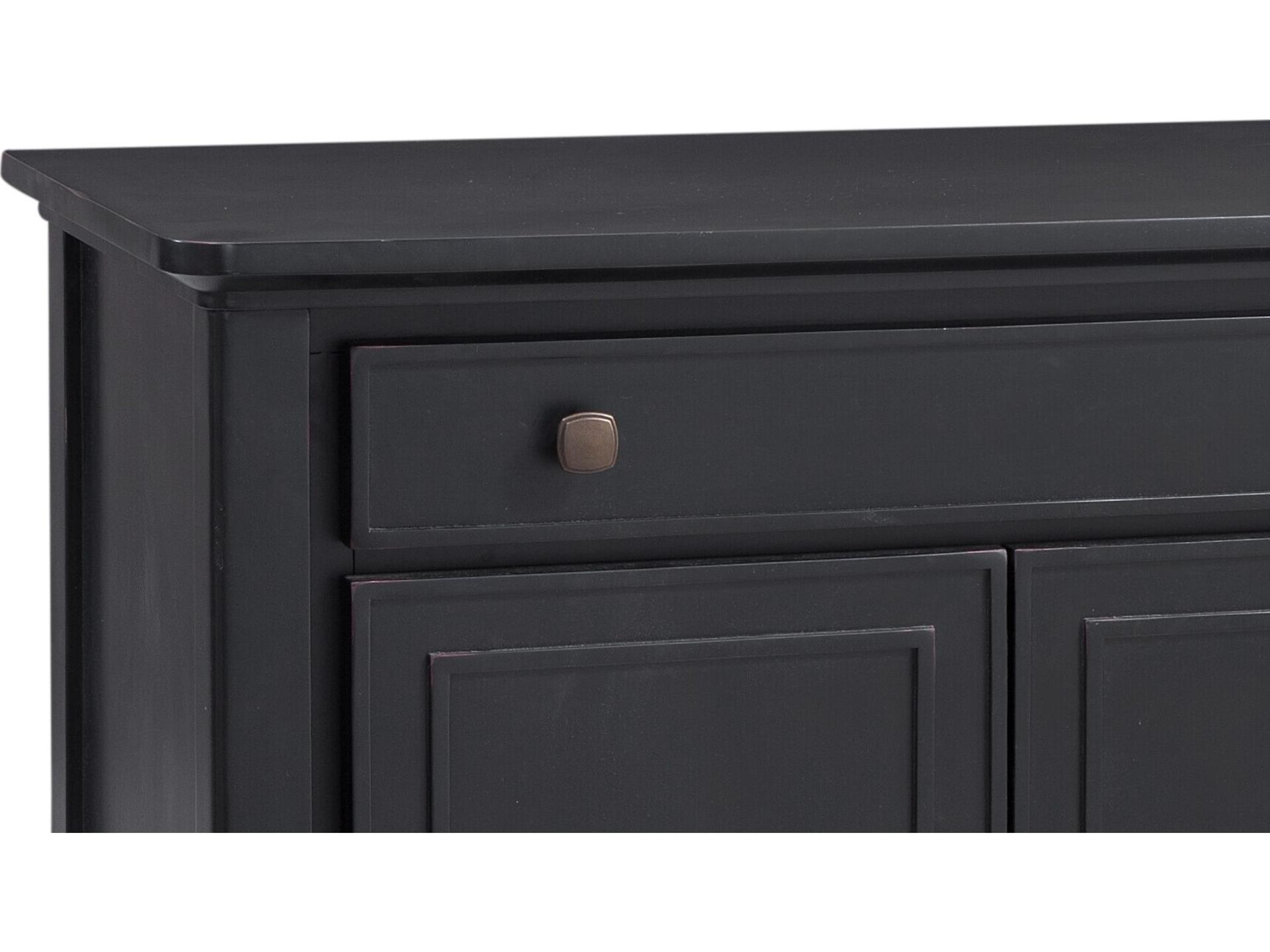 Bassett Mirror Hudson 66" Antique Black Sideboard