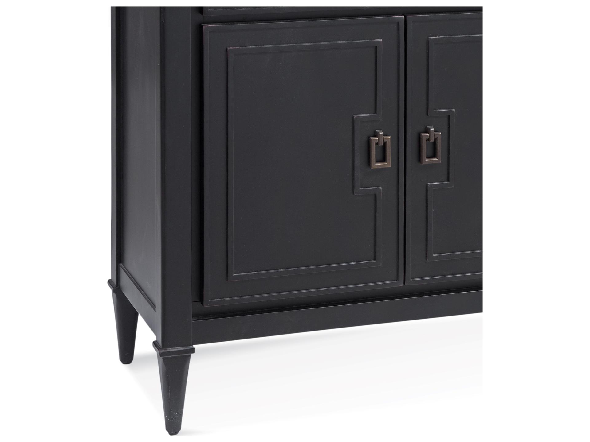 Bassett Mirror Hudson 66" Antique Black Sideboard