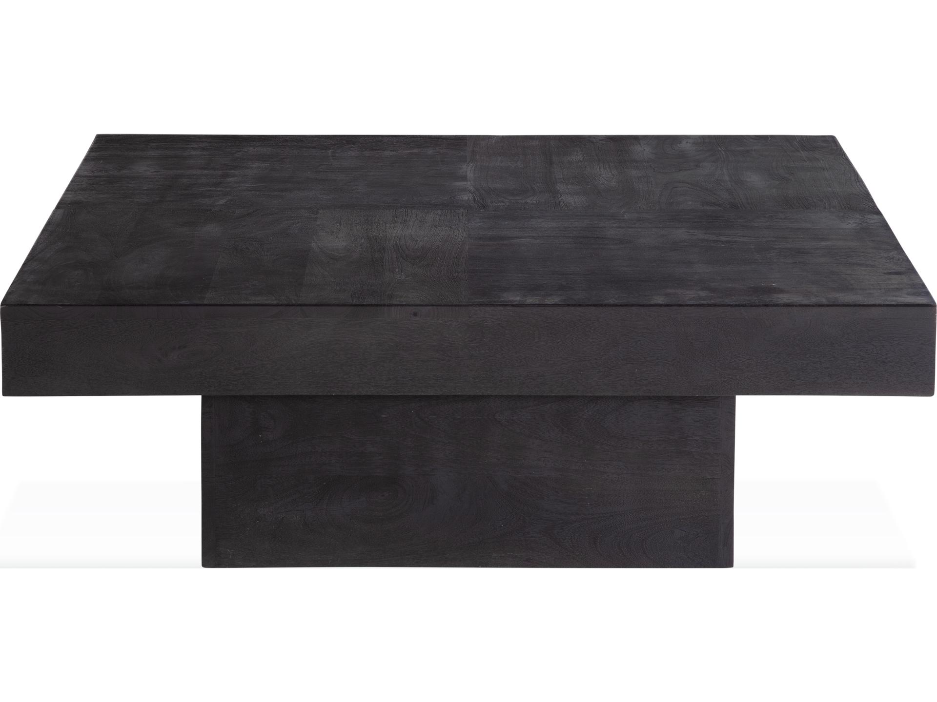 Padula Square Coffee Table in Dusty Black Mango Wood