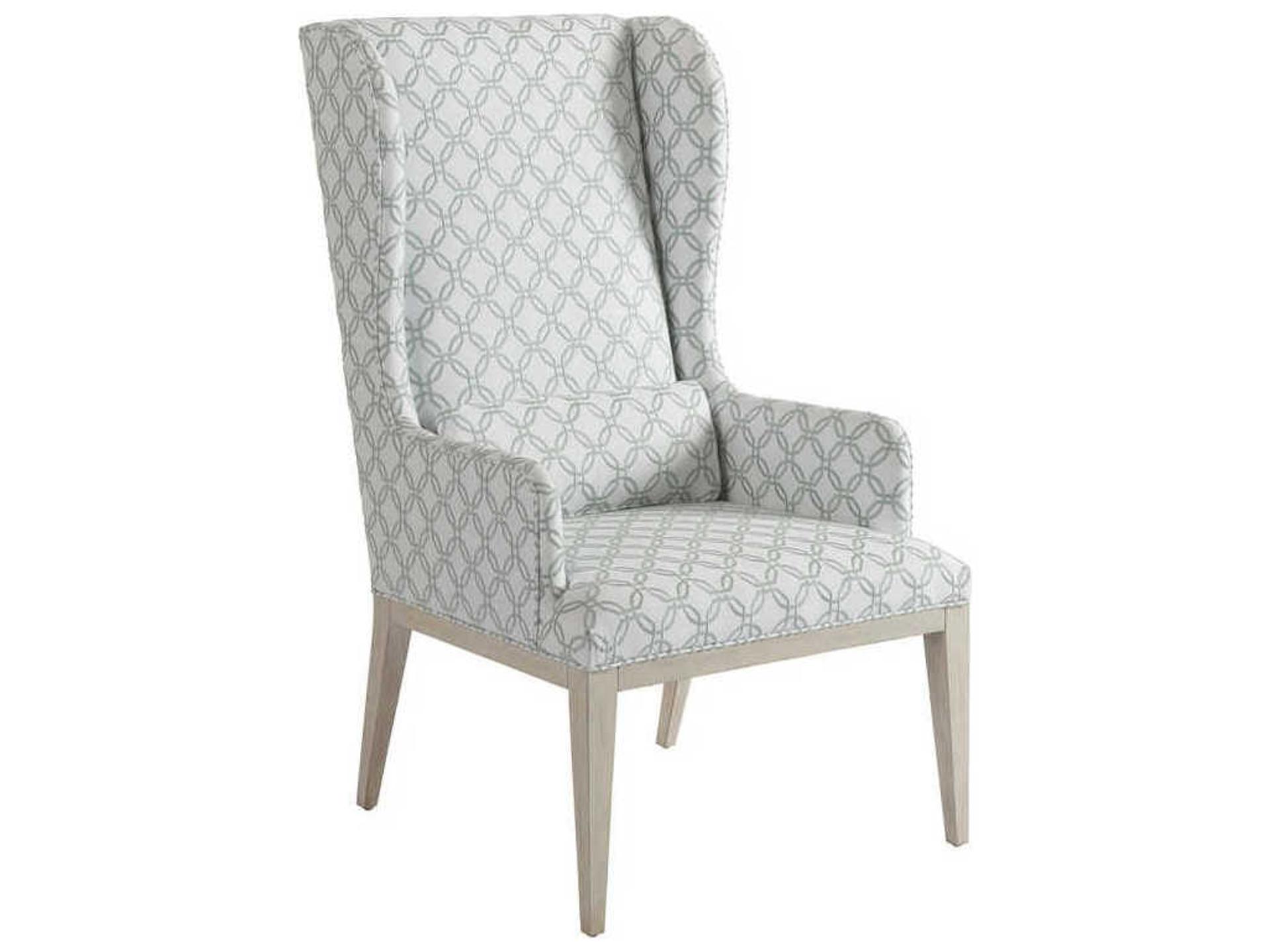 Newport Seacliff Upholstered Host Wing Chair in Sailcloth Finish