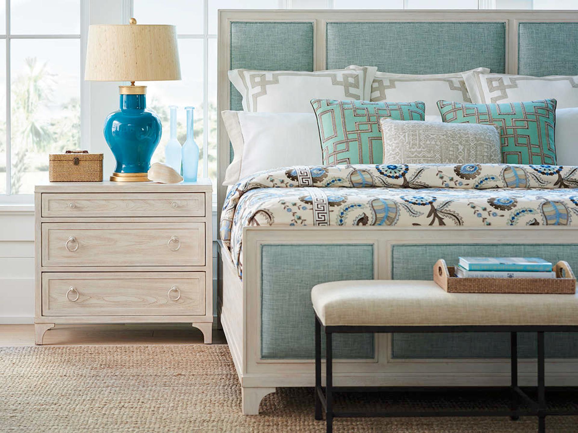 Barclay Butera Newport Cliff 3-Drawers Beige Nightstand