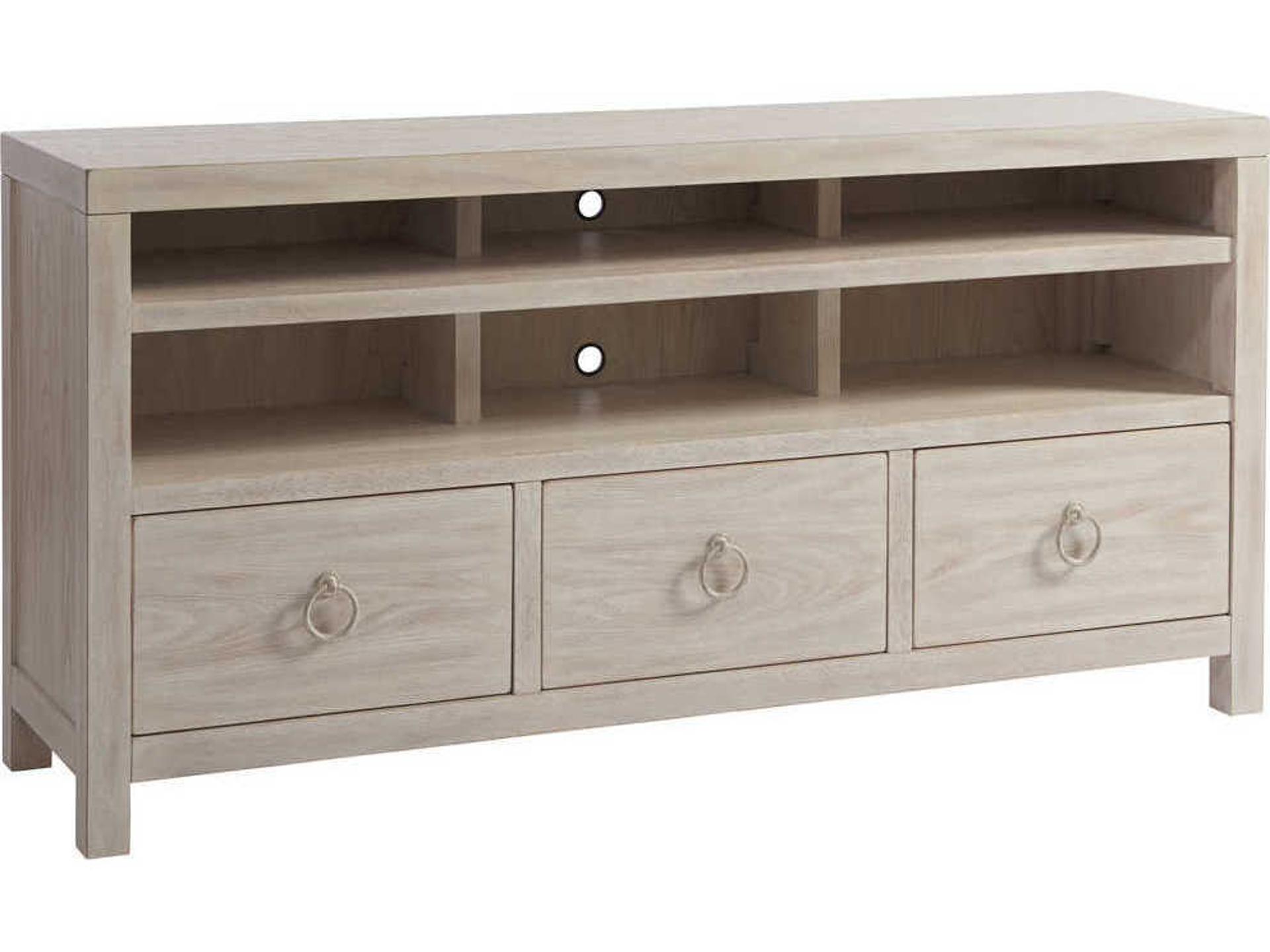 Promontory Media Console in Sailcloth Finish