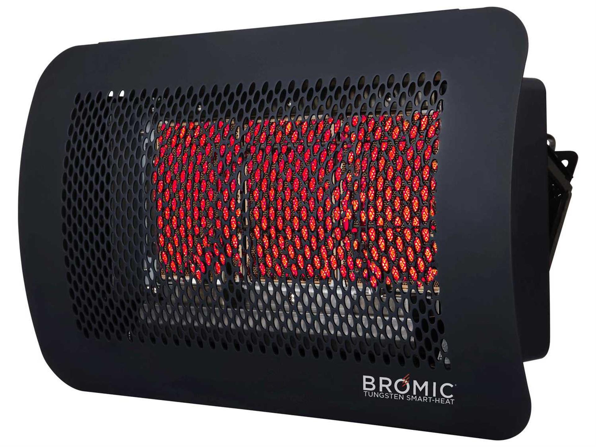 Tungsten 300 Smart-Heat 26 000 BTU Natural Gas Outdoor Heater in Matte Black Stainless Steel