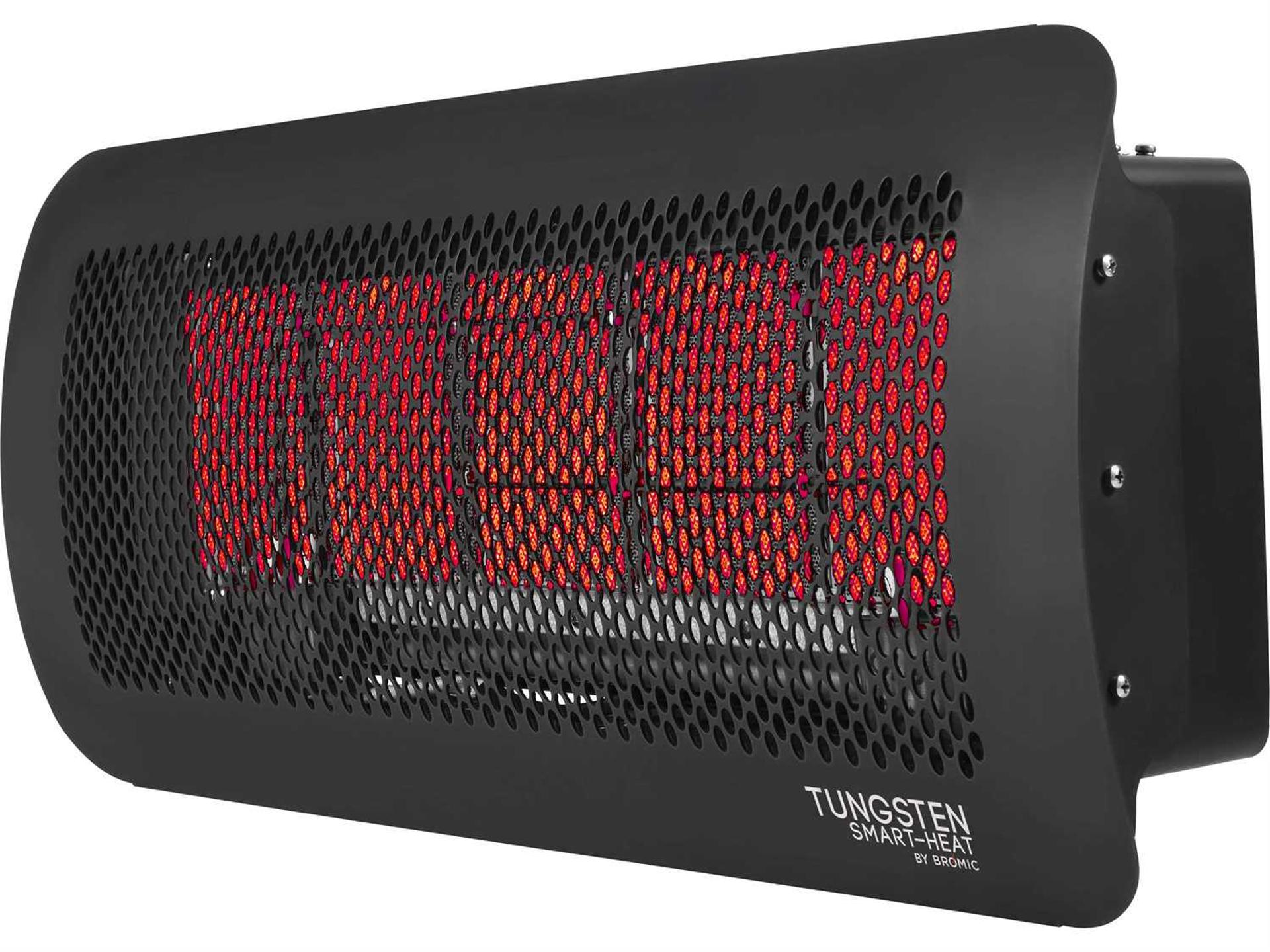 43000 BTU Tungsten 500 Smart-Heat Natural Gas Outdoor Heater in Black