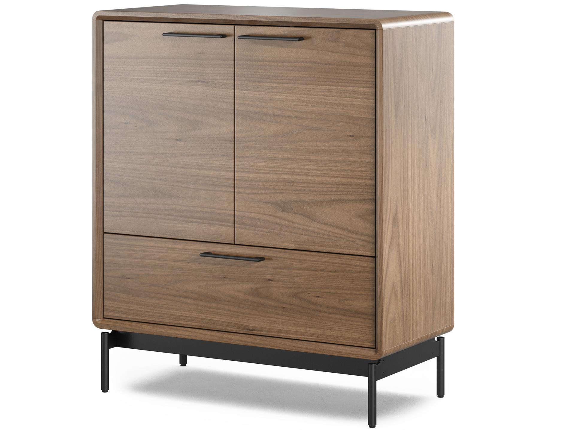 Linq Natural Walnut Brown Wood Accent Chest