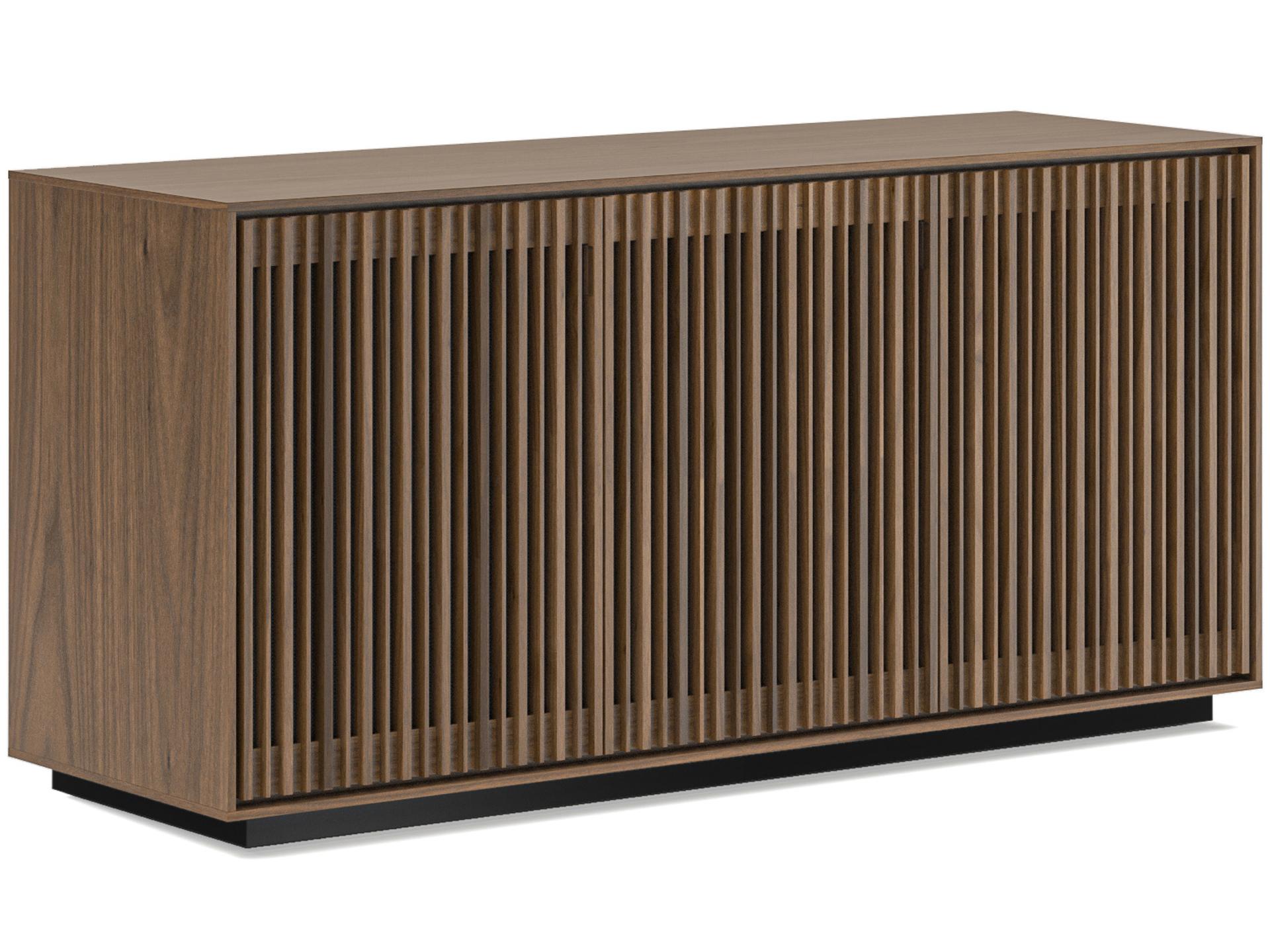 Profile 75" Walnut Wood Natural Media Console