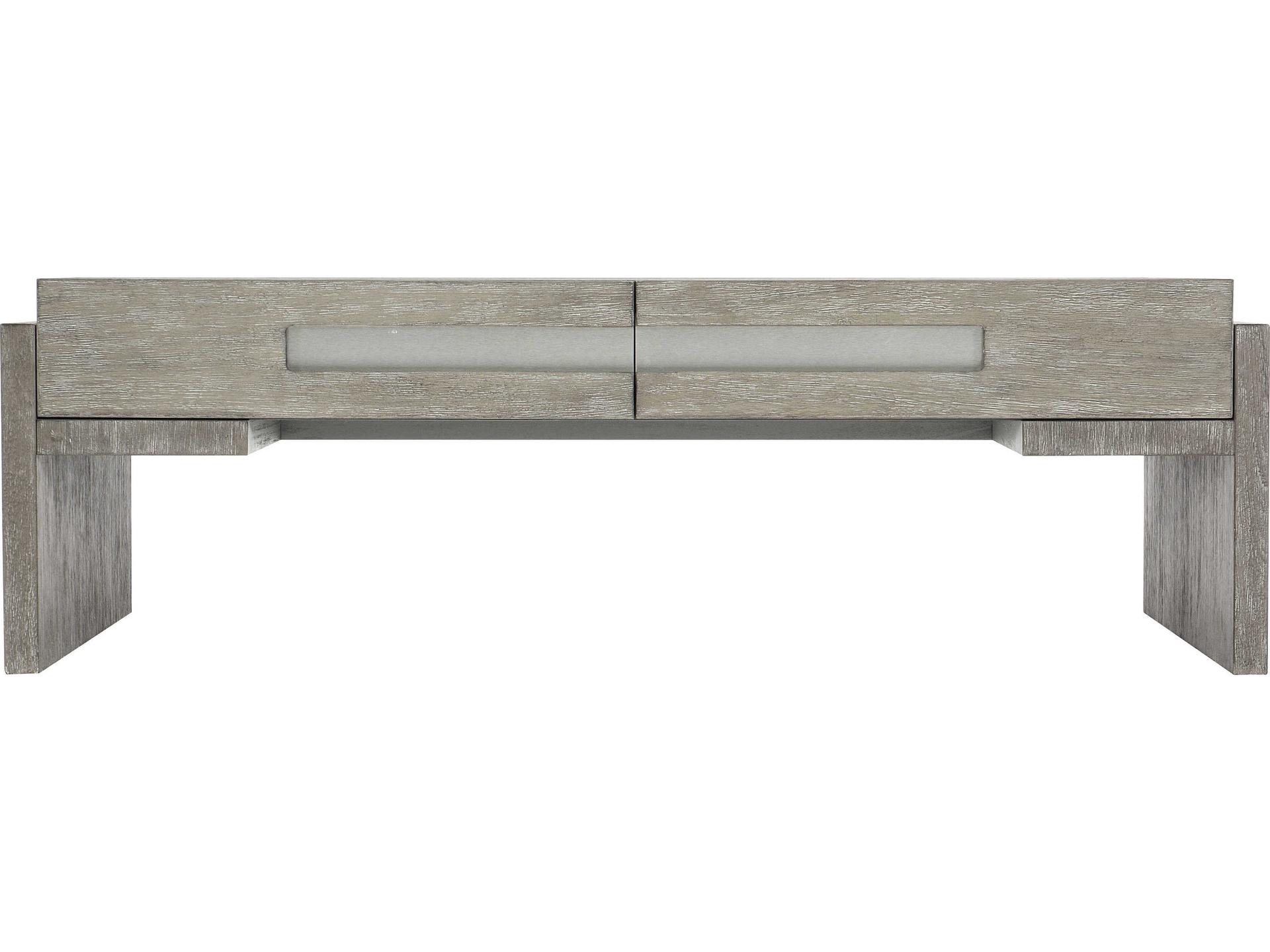 Bernhardt Foundations Rectangular Wood Dark Shale Light Cocktail Table