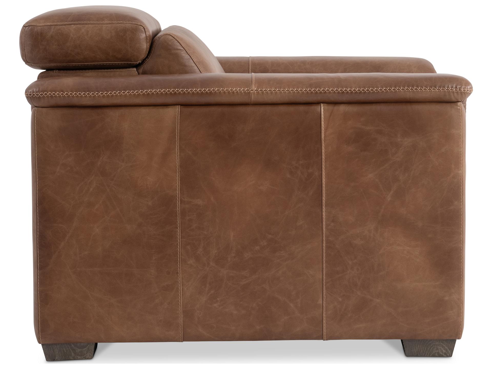 Bernhardt Lioni Brown Leather Recliner