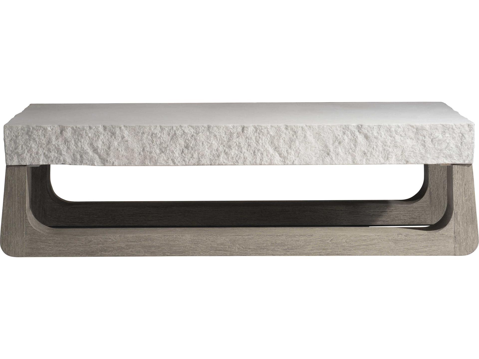 Bristol Outdoor Coffee Table Sand Grey and Weathered Teak