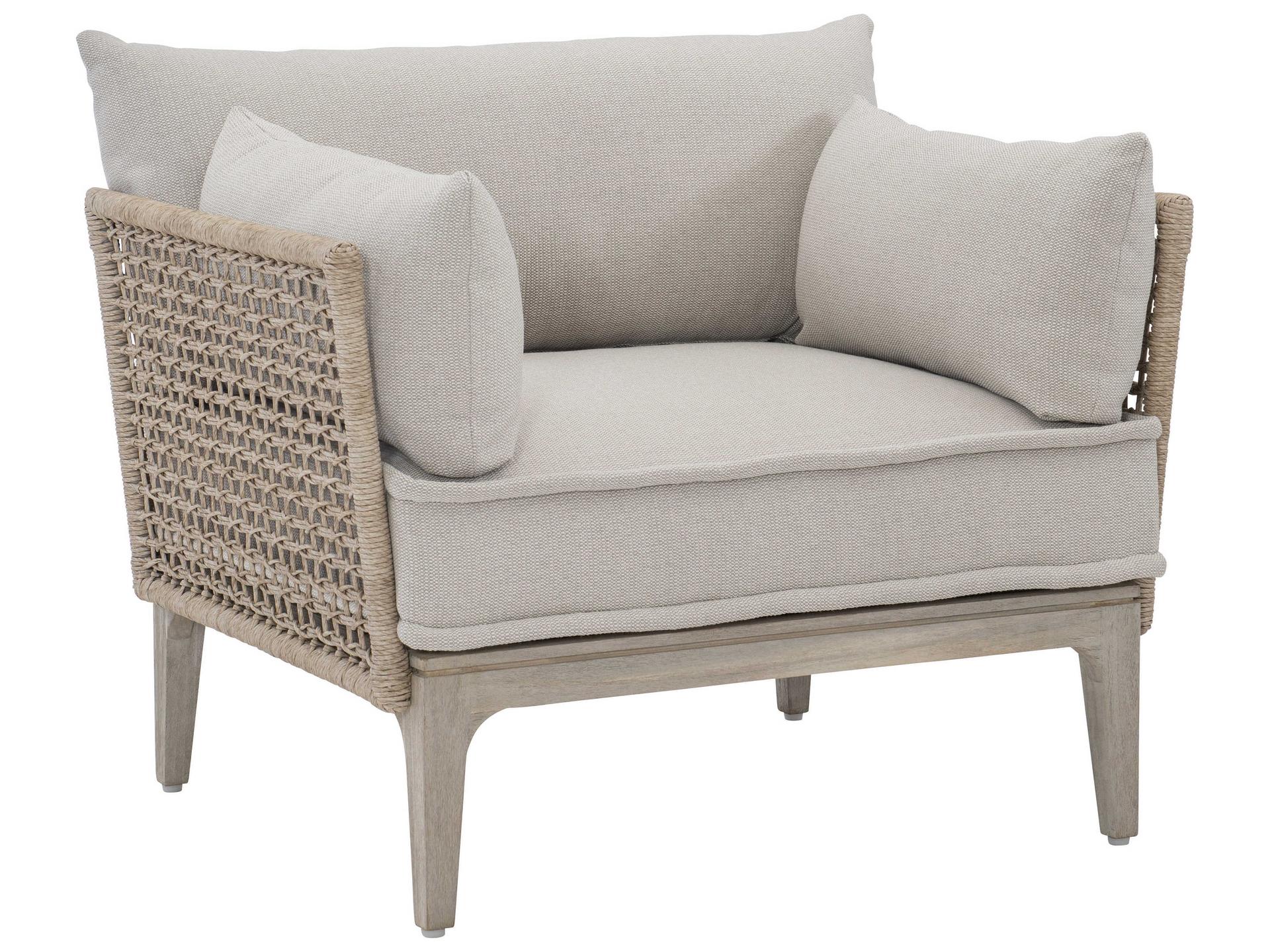 Catalonia Outdoor Lounge Chair in Hazelnut and Sun Washed Teak