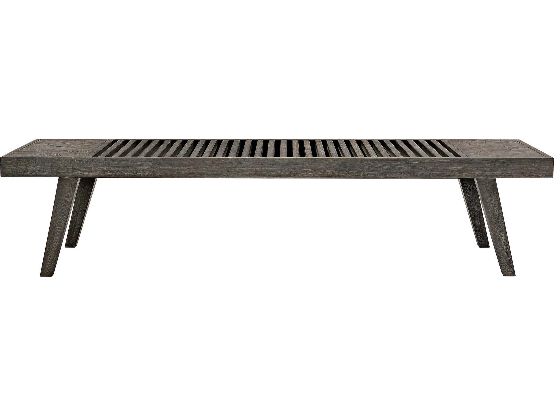 Madura Outdoor Bench in Smoked Truffle Teak