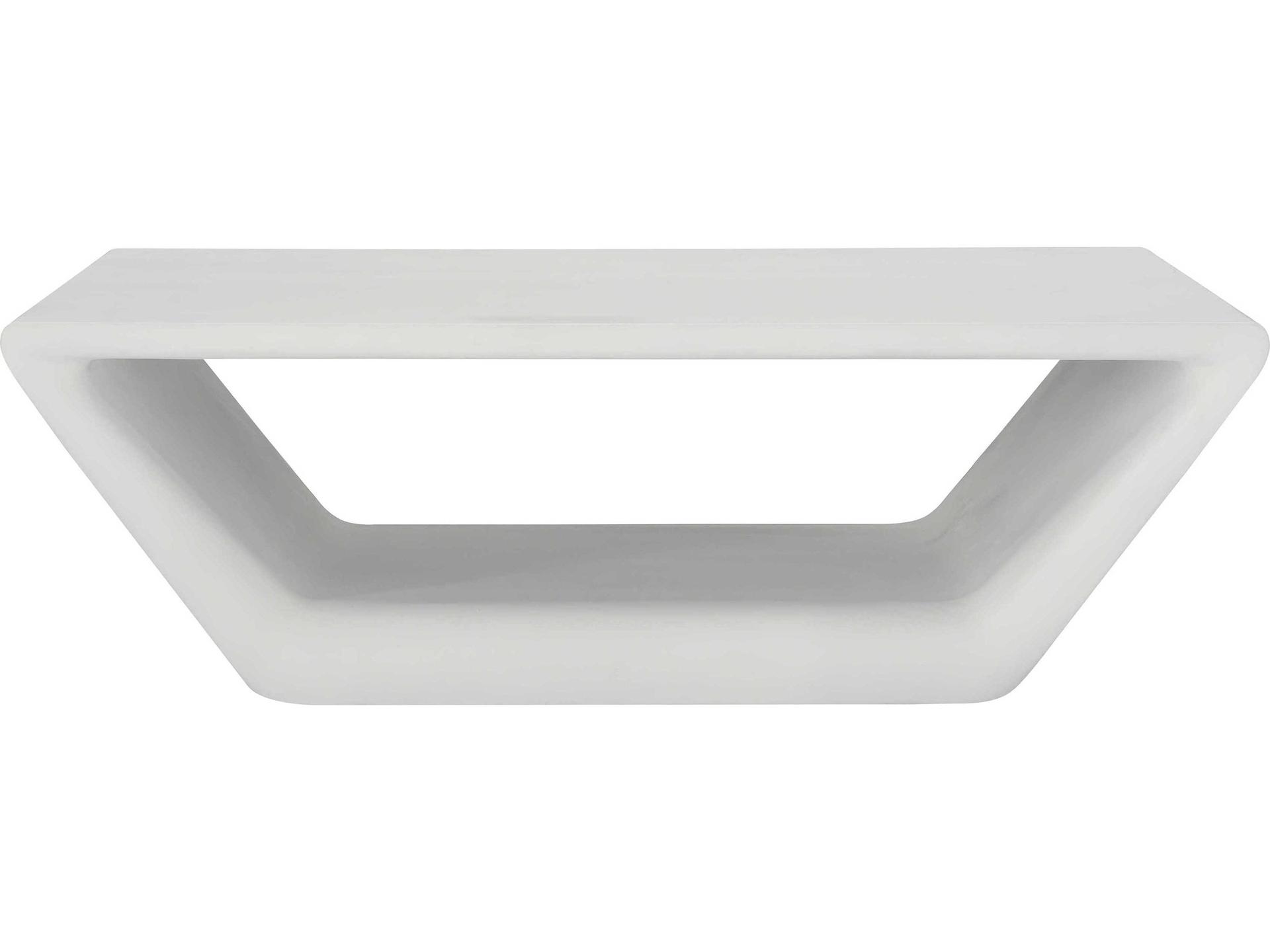 Hyannis Outdoor Cocktail Table in Bone Cast Concrete