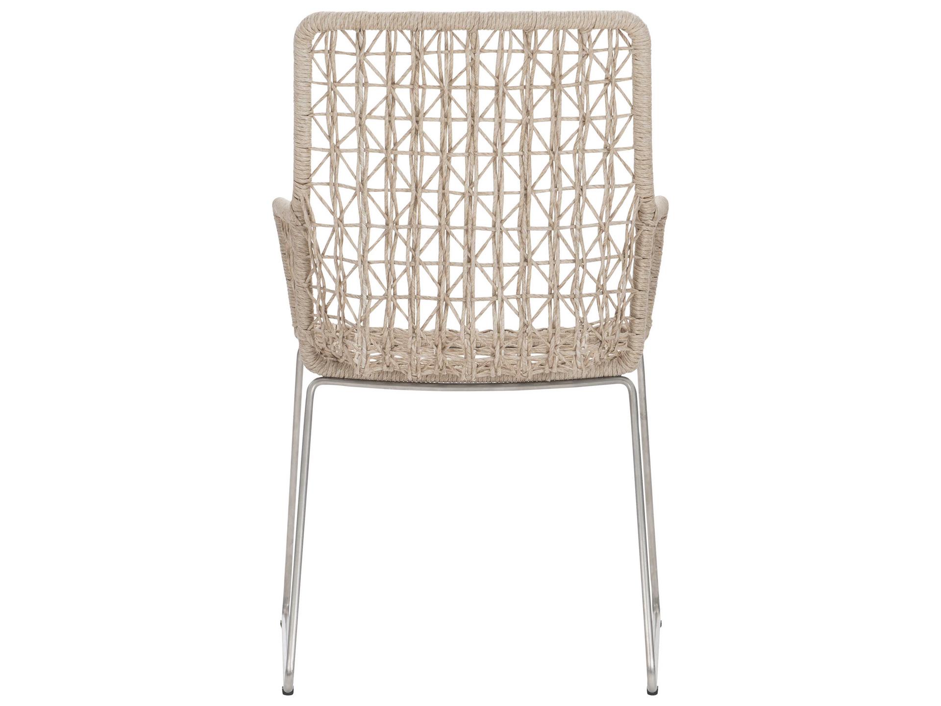 Bernhardt Exteriors Carmel Hazelnut Arm Outdoor Patio Dining Chair